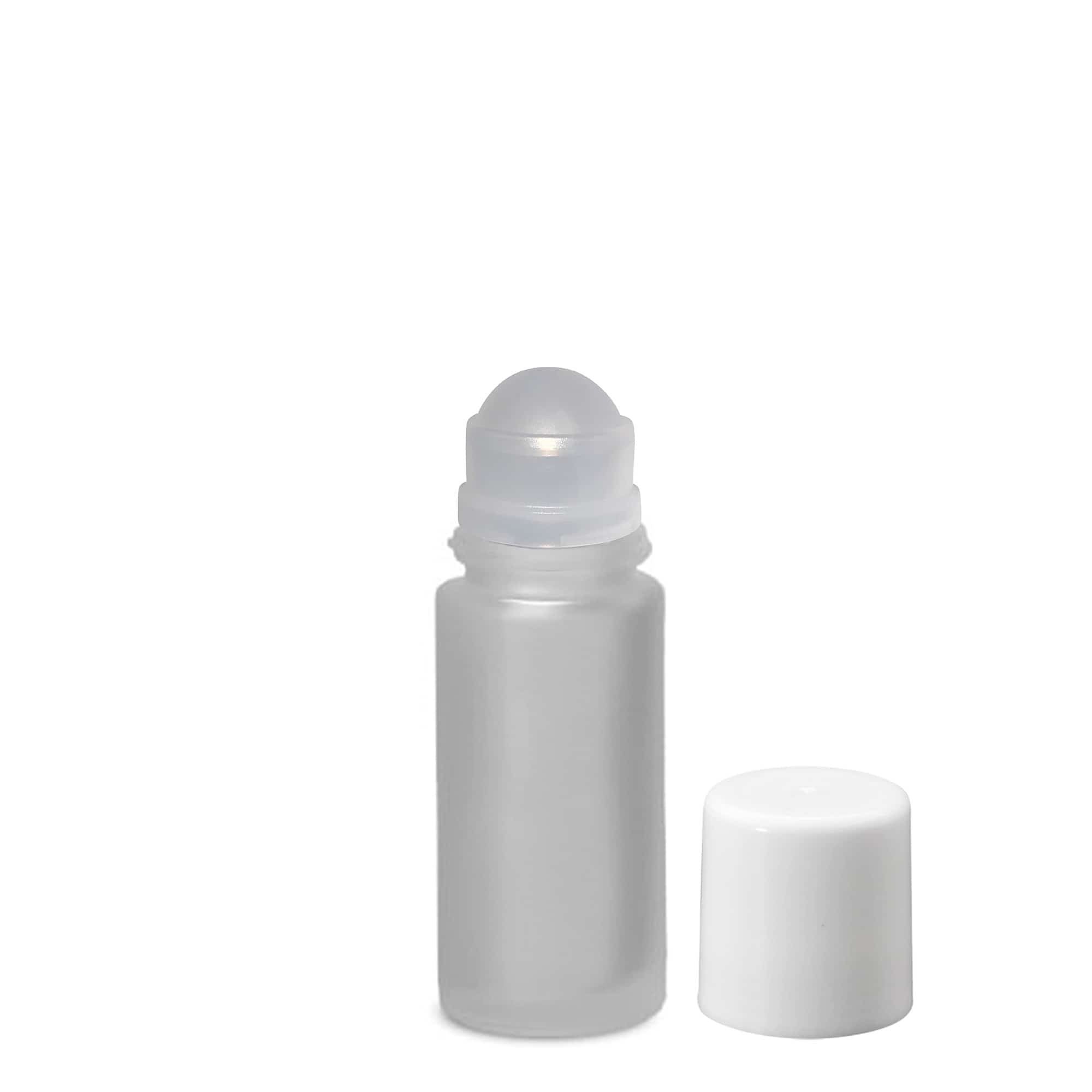 50 ml Roll-On-Flasche, Glas, geeist, Mündung: Schraubverschluss 50 ml Roll-On-Flasche, Glas, geeist, Mündung: Schraubverschluss