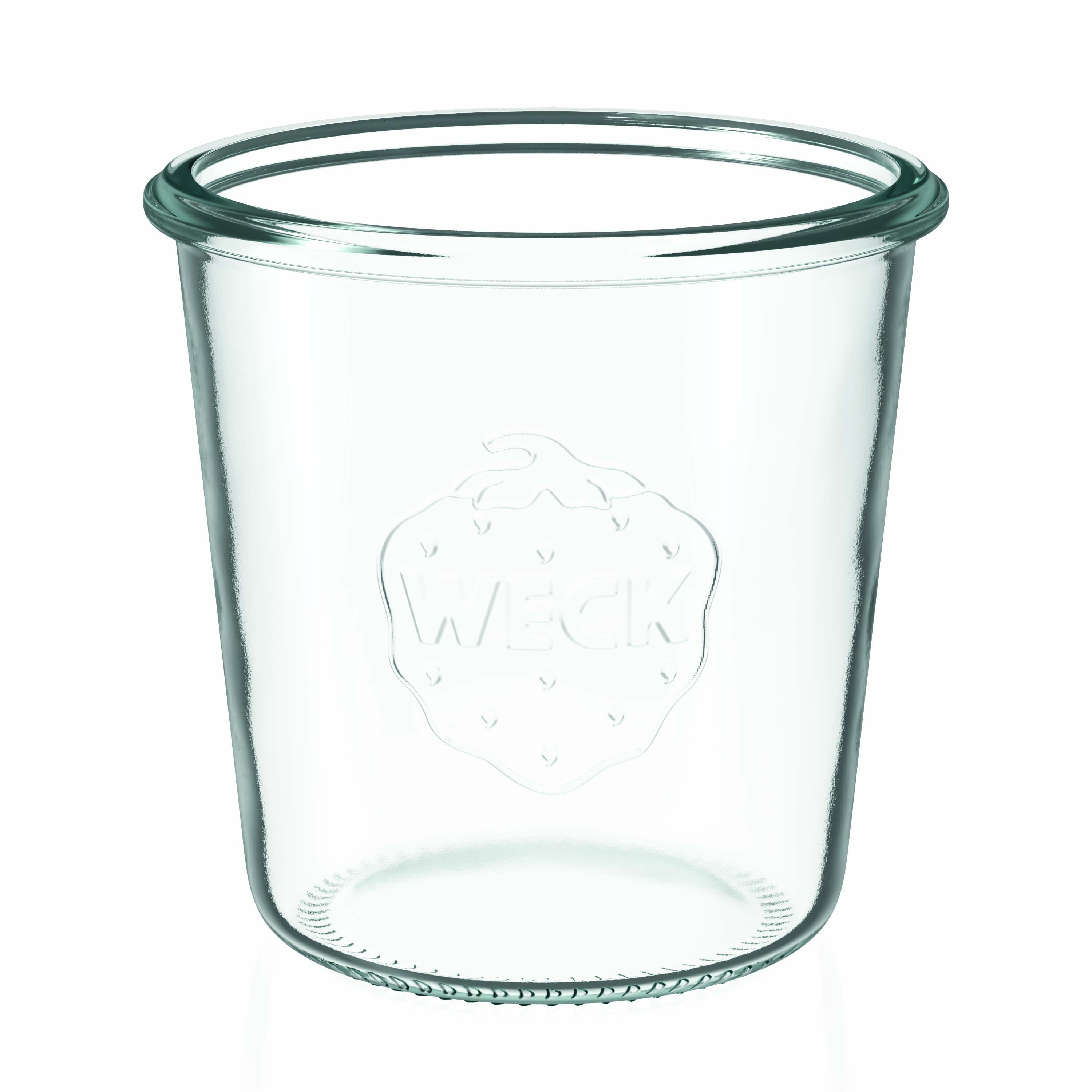 6x 580 ml WECK-Sturzglas mit Glasdeckel RR 100
