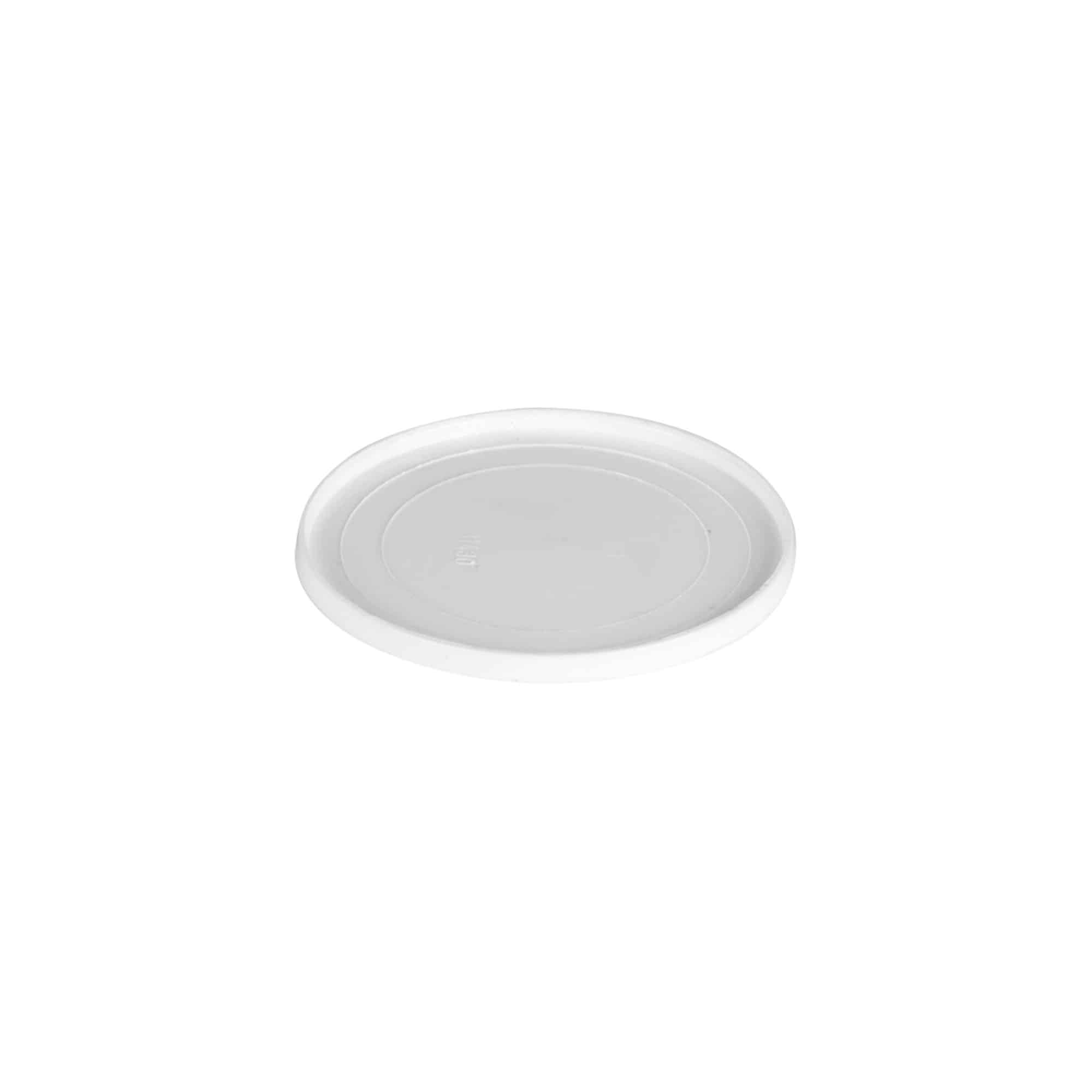 Abdeckscheibe für 30 ml 'Bianca', PP-Kunststoff, weiß