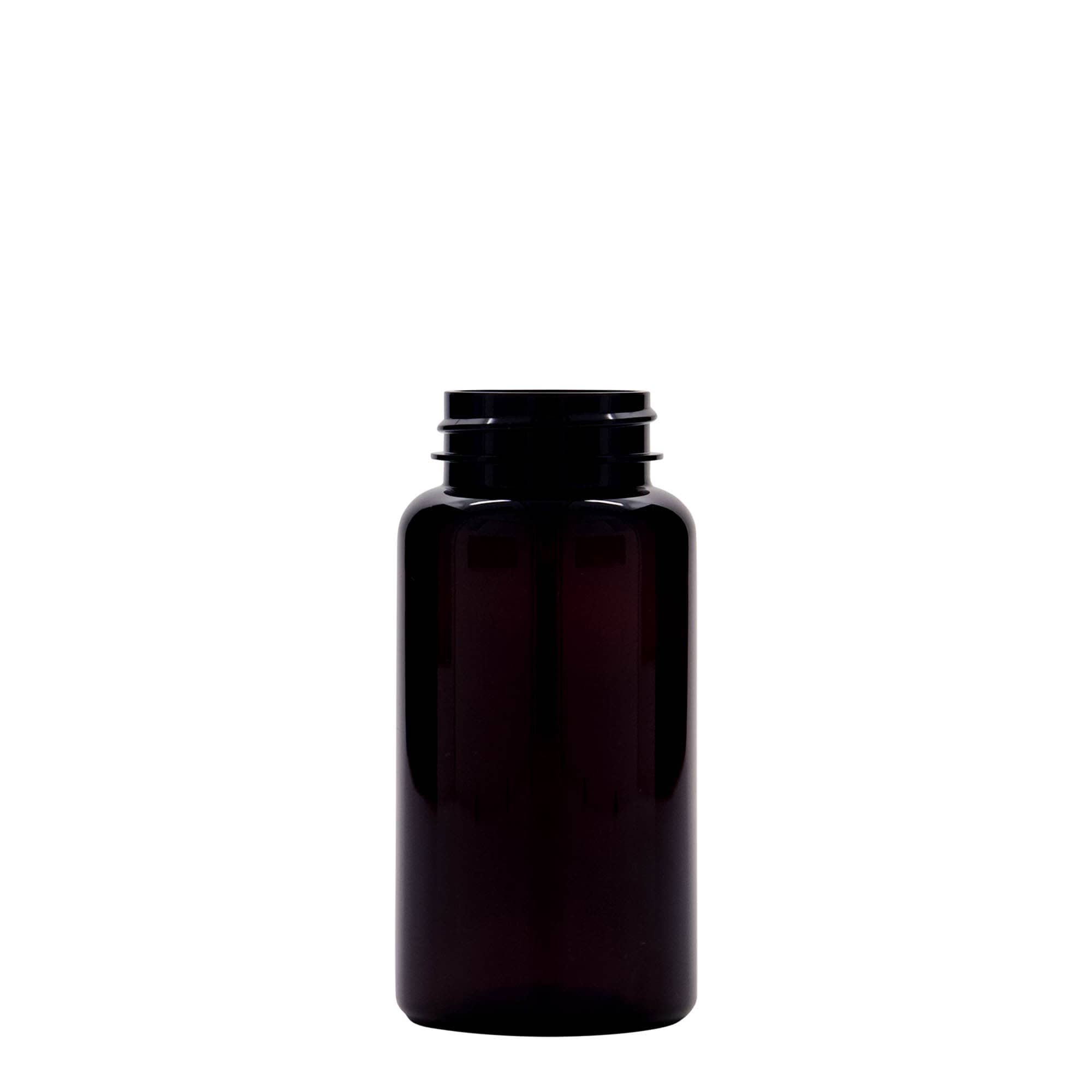 150 ml PET-Packer, Kunststoff, braun, Mündung:  38/400