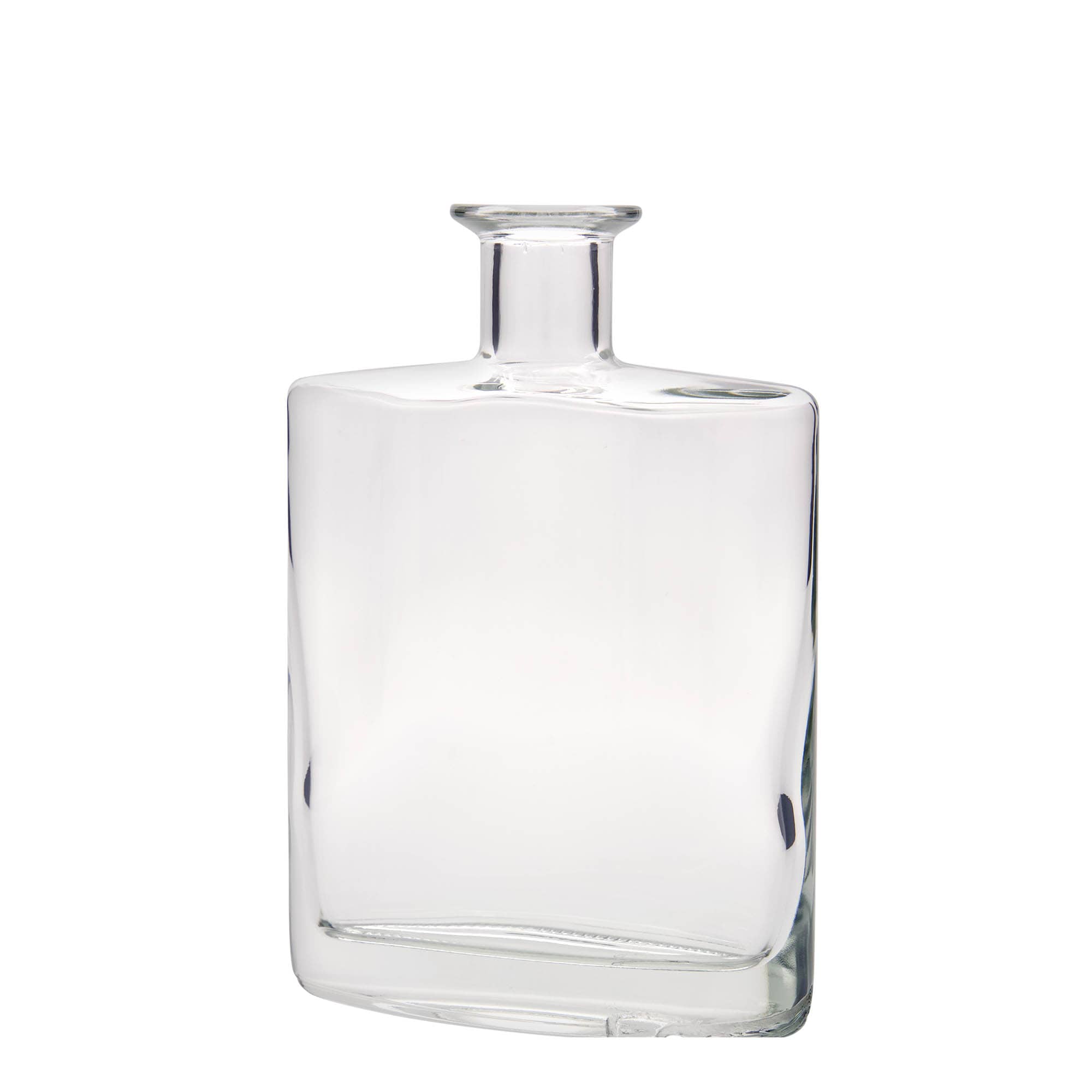 700 ml Glasflasche „Zorbas“, oval, Mündung: Kork