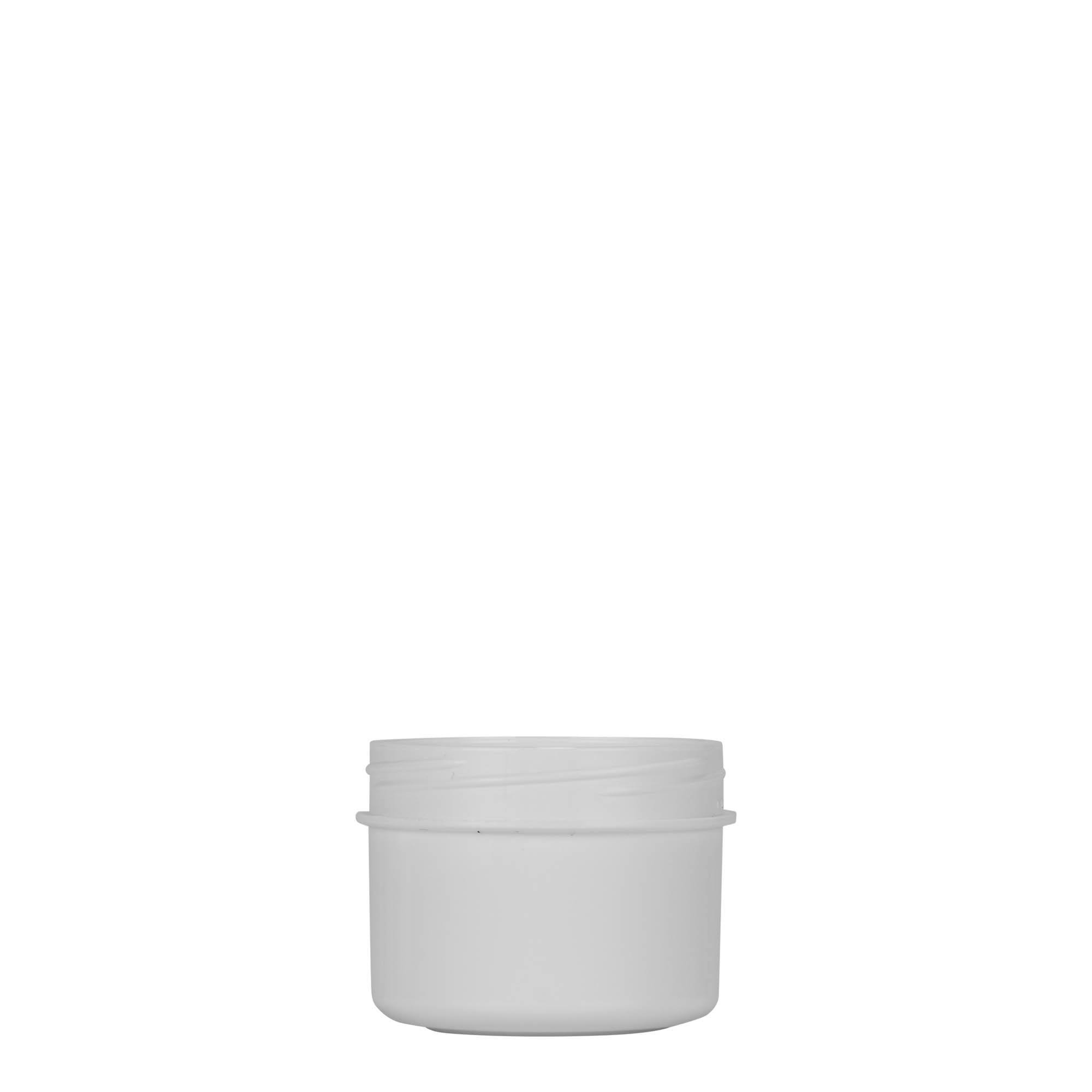 35 ml Kunststoffdose 'White Line', PP, weiß, Mündung: Schraubverschluss 35 ml Kunststoffdose 'White Line', PP, weiß, Mündung: Schraubverschluss