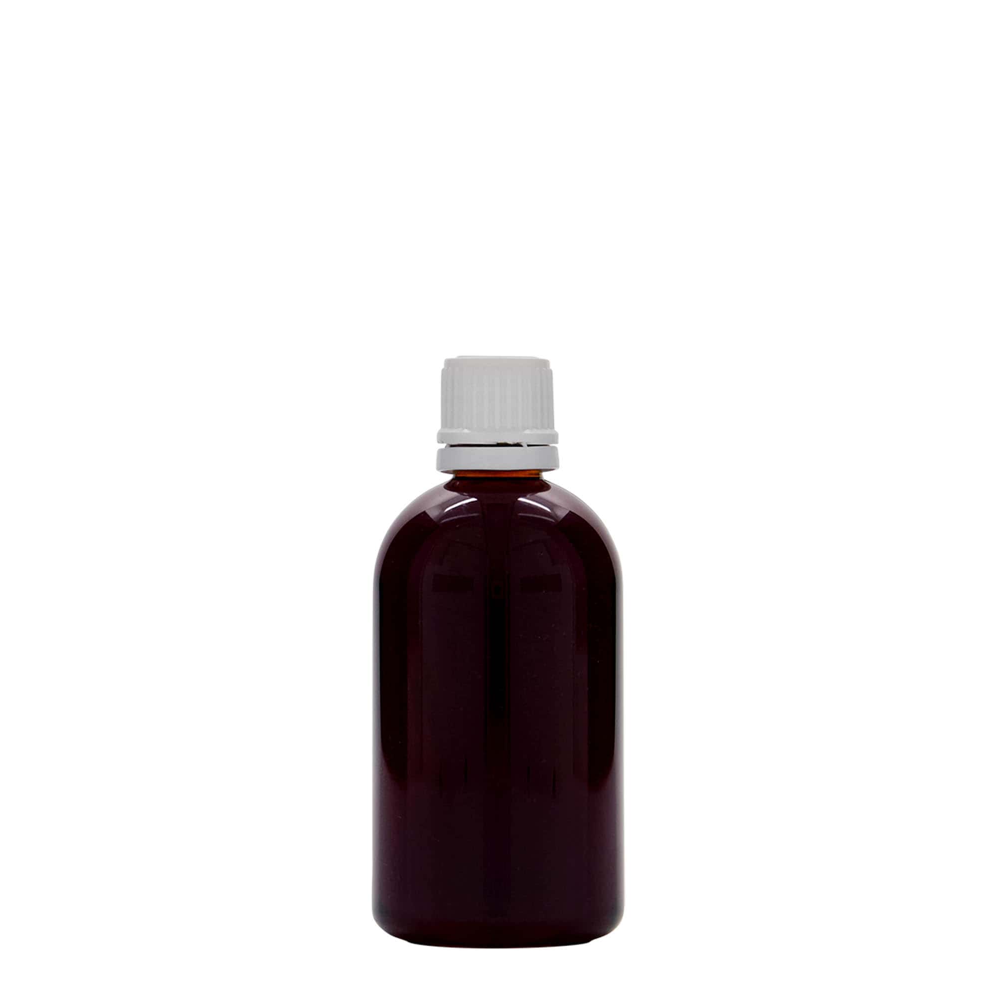 100 ml PET-Medizinflasche „Easy Living“, Kunststoff, Mündung: DIN 18