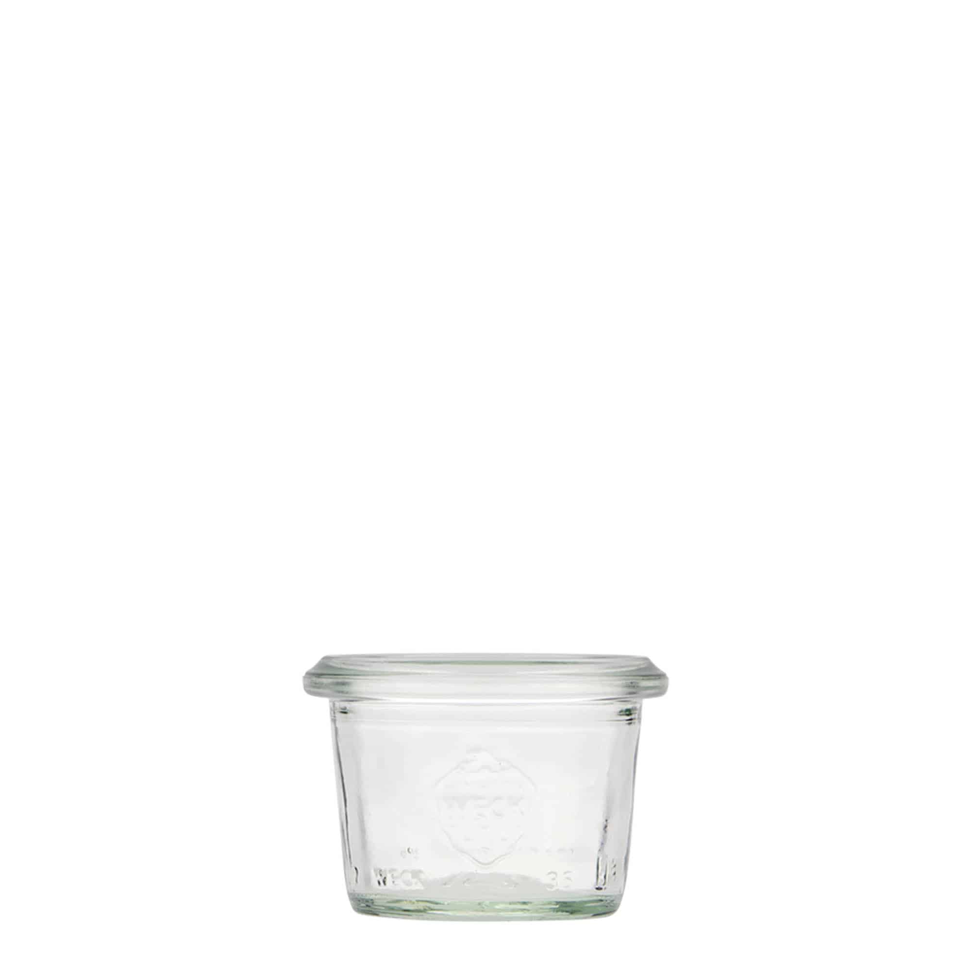 35 ml WECK-Sturzglas, Mündung: Rundrand