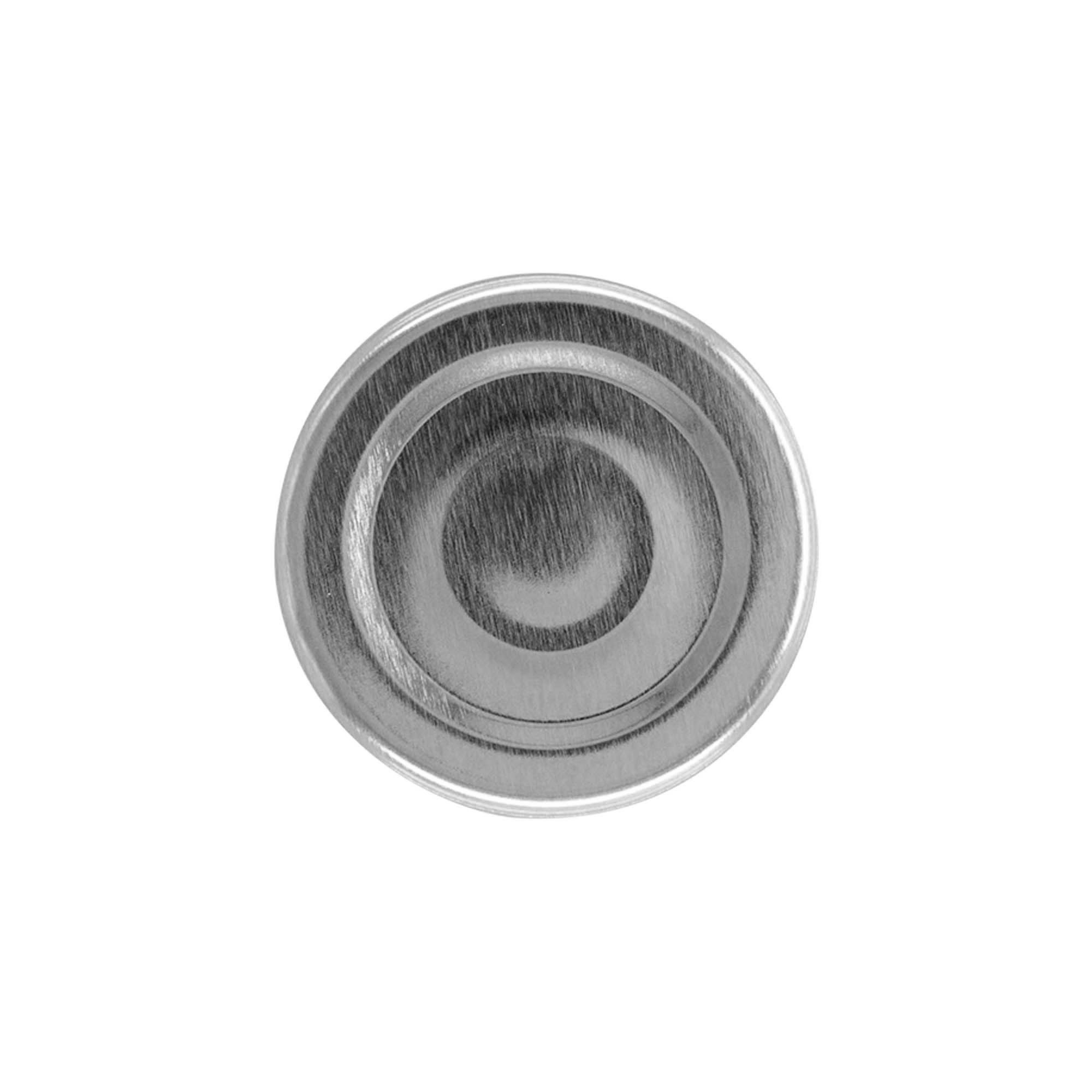 Twist-off-Deckel, Weißblech, silber, für Mündung: TO 43