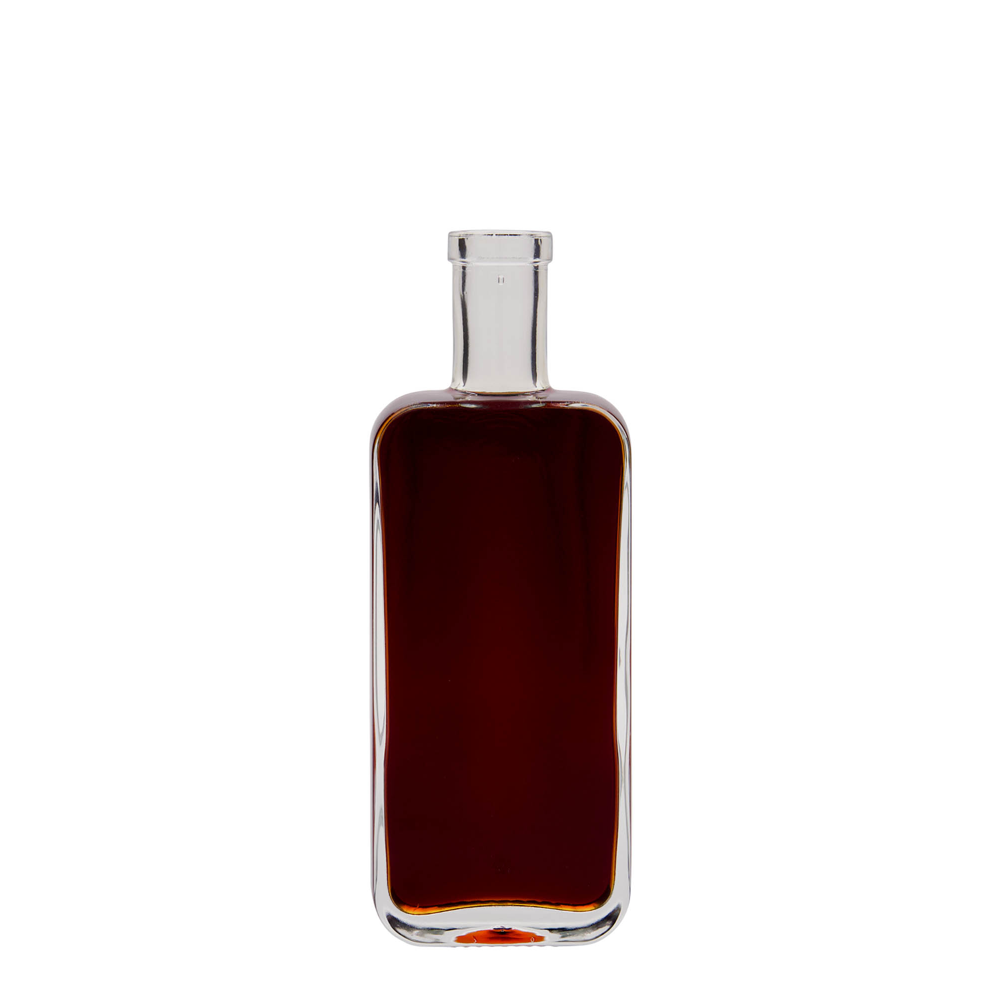 200 ml Glasflasche 'Nice', rechteckig, Mündung: Kork 200 ml Glasflasche 'Nice', rechteckig, Mündung: Kork