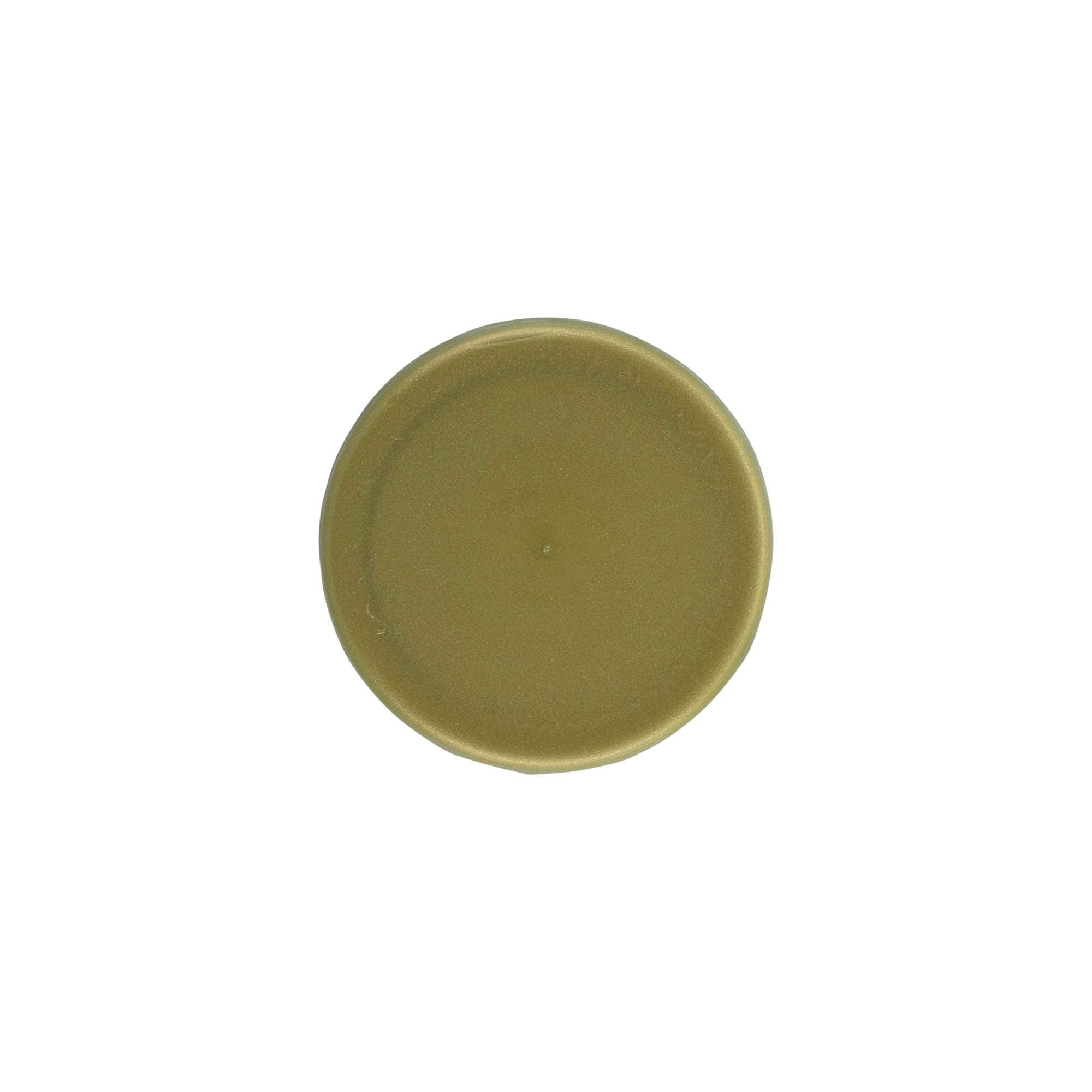 Stülpdeckel für Enghals-Keramiktopf, HDPE-Kunststoff, gold Stülpdeckel für Enghals-Keramiktopf, HDPE-Kunststoff, gold