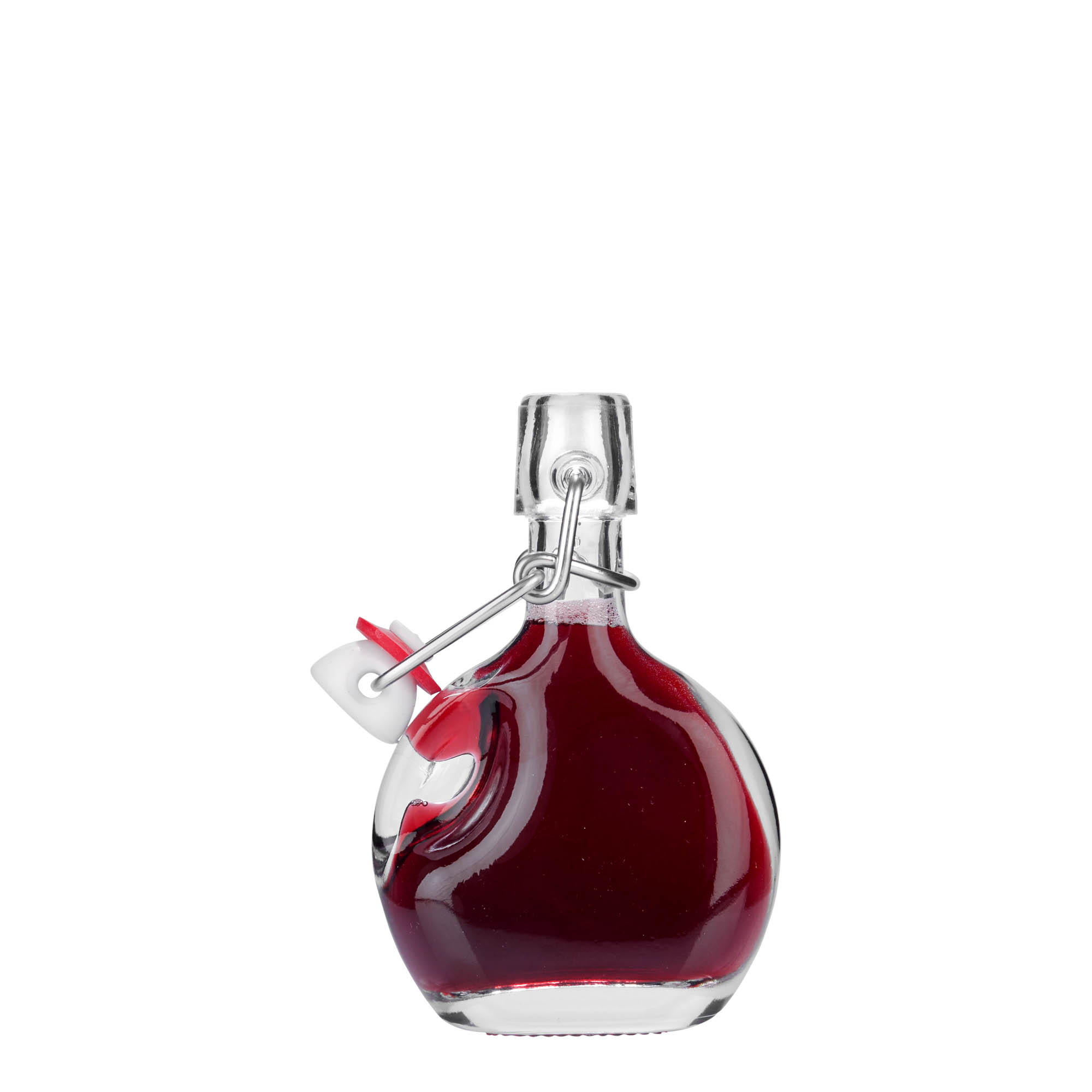 40 ml Glasflasche „Lukas“, oval, Mündung: Bügelverschluss