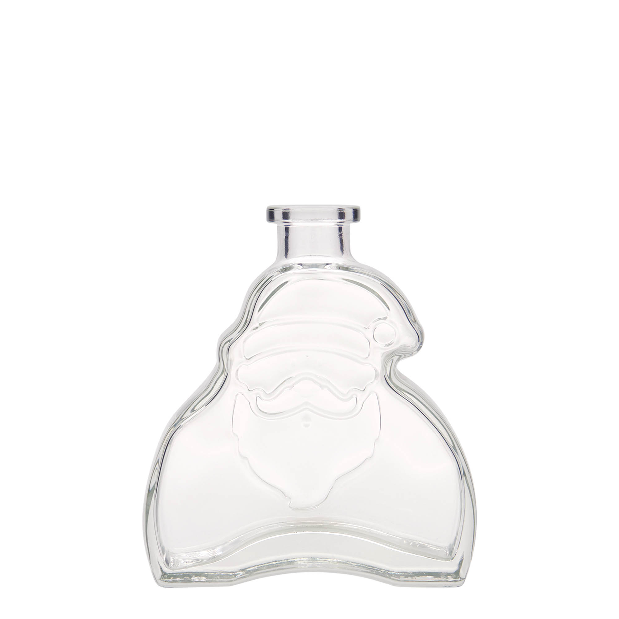 200 ml Glasflasche 'Santa Claus', Mündung: Kork 200 ml Glasflasche 'Santa Claus', Mündung: Kork