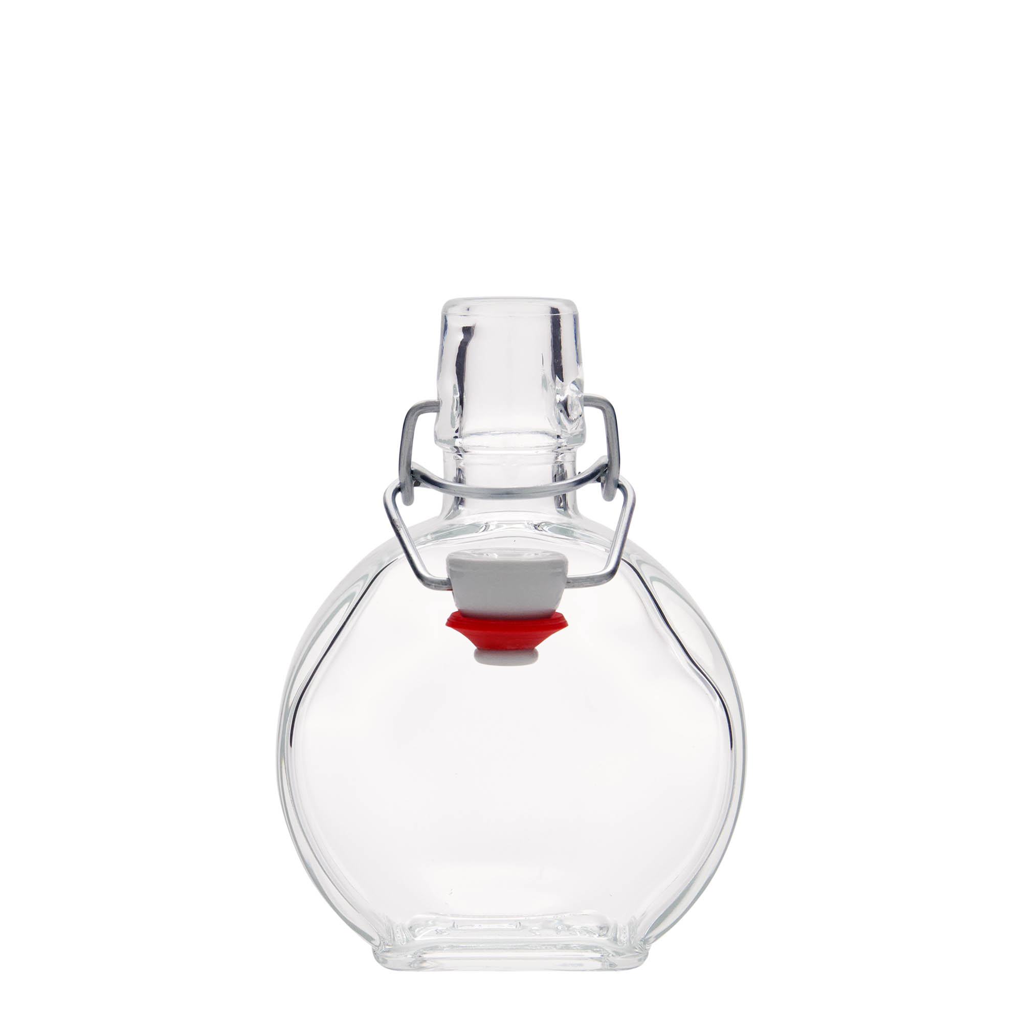 200 ml Glasflasche 'Sensatione', rechteckig, Mündung: Bügelverschluss