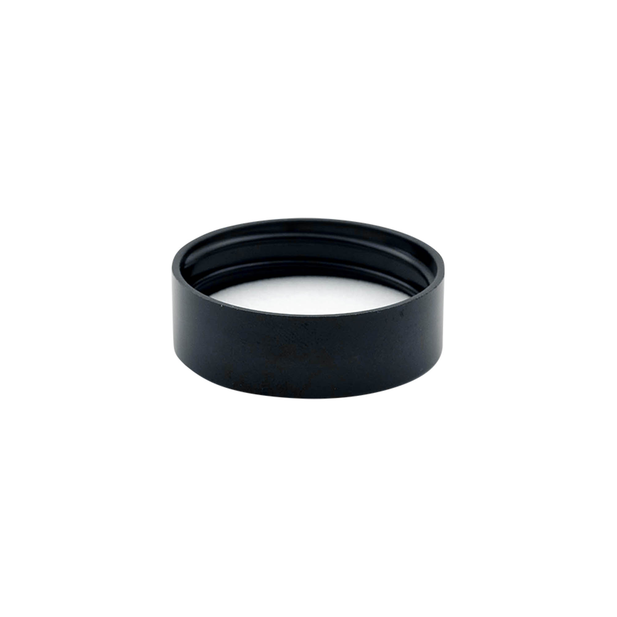 Schraubverschluss für 30 ml 'Brown Line', HPM-Kunststoff, schwarz