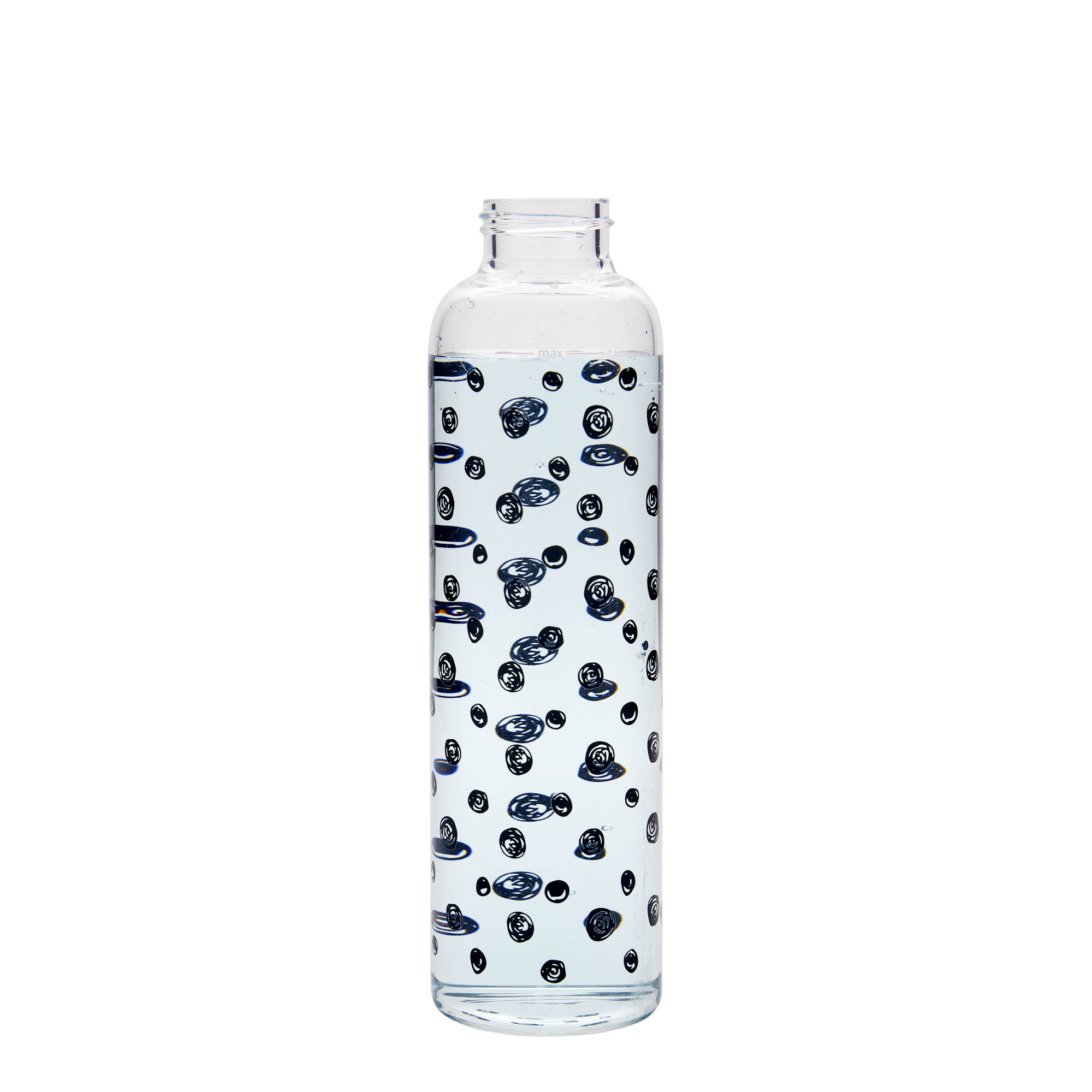 500 ml Trinkflasche „Perseus - Schwarze Punkte“, Mündung: Schraubverschluss