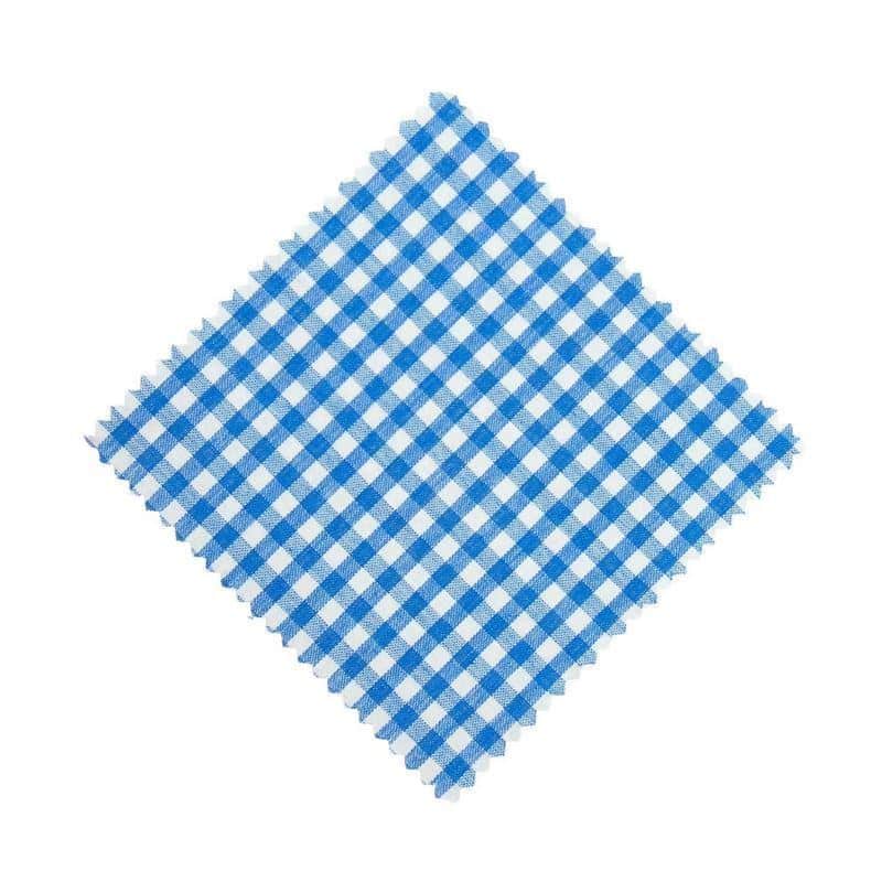 Stoffdeckchen kariert 12x12, quadratisch, Textil, petrol, Mündung: TO38-TO53 Stoffdeckchen kariert 12x12, quadratisch, Textil, petrol, Mündung: TO38-TO53