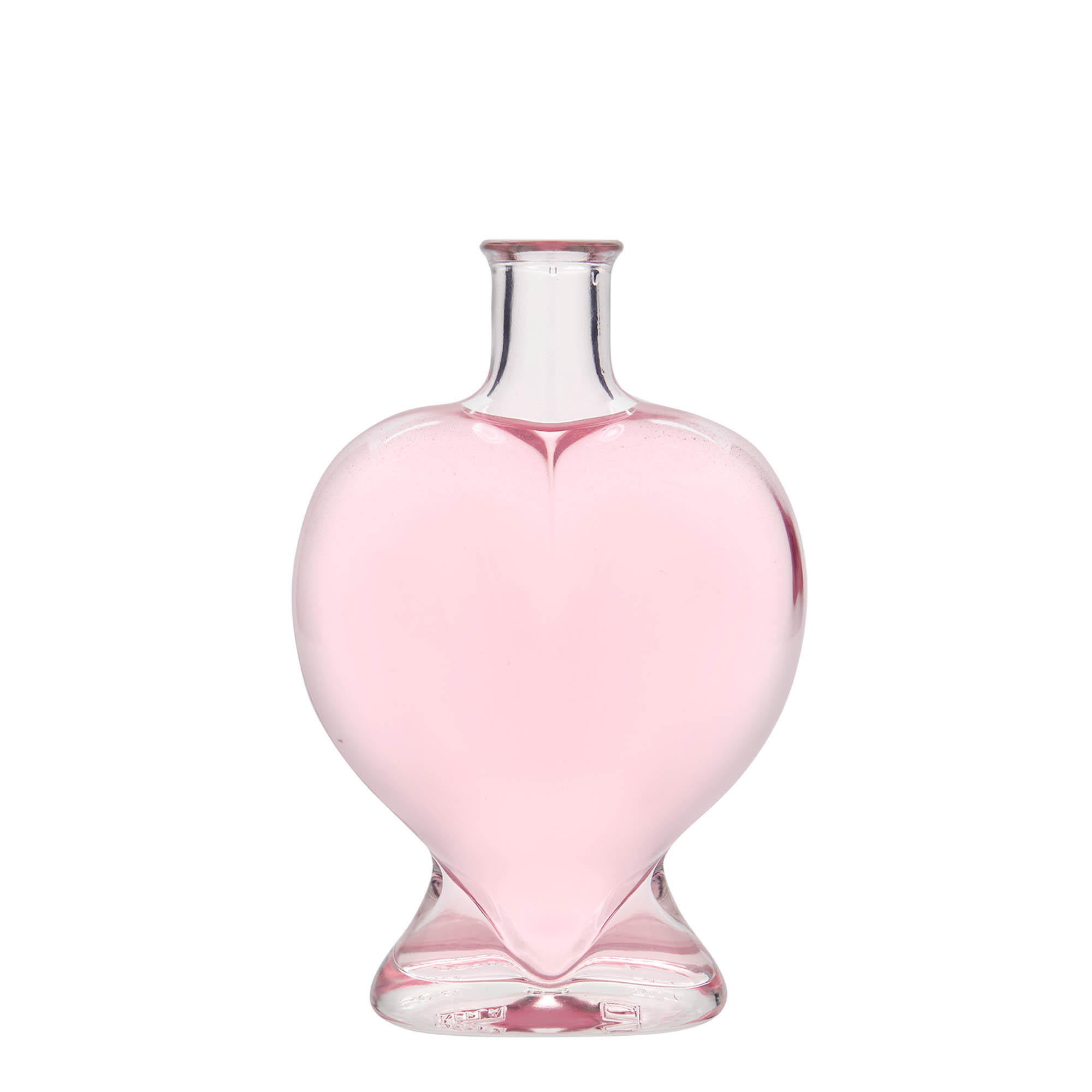 500 ml Glasflasche 'Herz', Mündung: Kork 500 ml Glasflasche 'Herz', Mündung: Kork