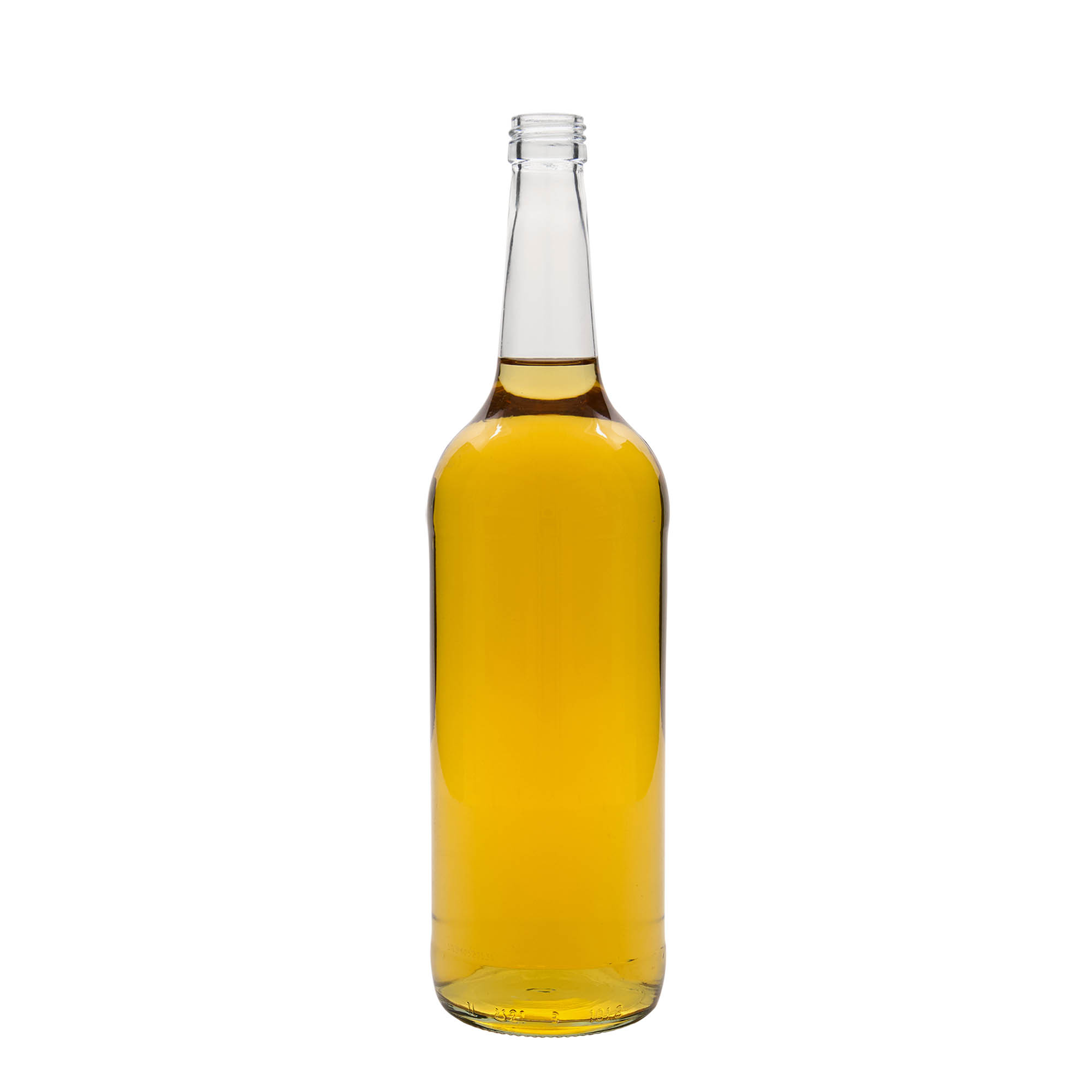 1.000 ml Glasflasche Geradhals, Mündung: PP 28 1.000 ml Glasflasche Geradhals, Mündung: PP 28