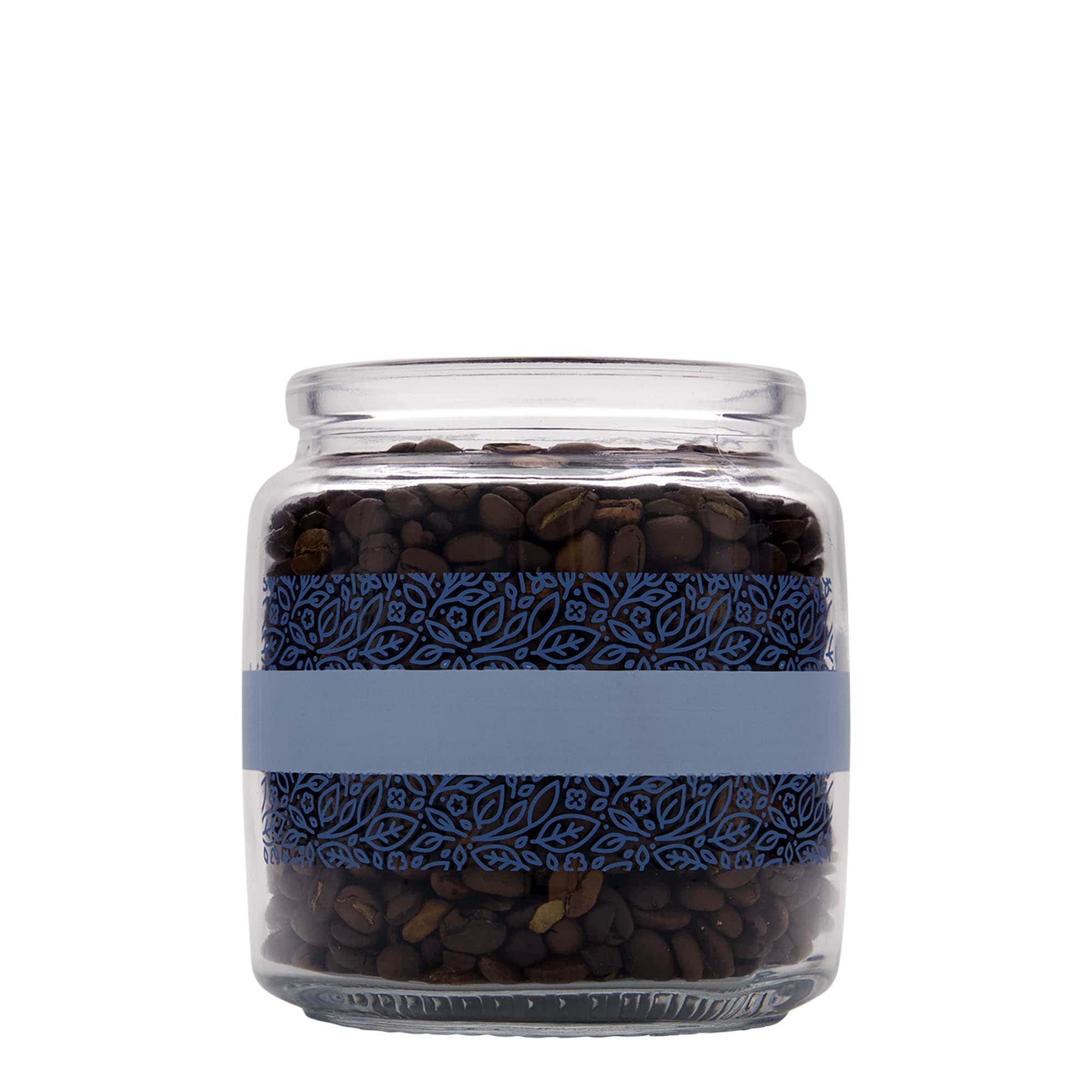 750 ml Korkenglas „Giara“, Motiv: Naturalmente blu, Mündung: Kork