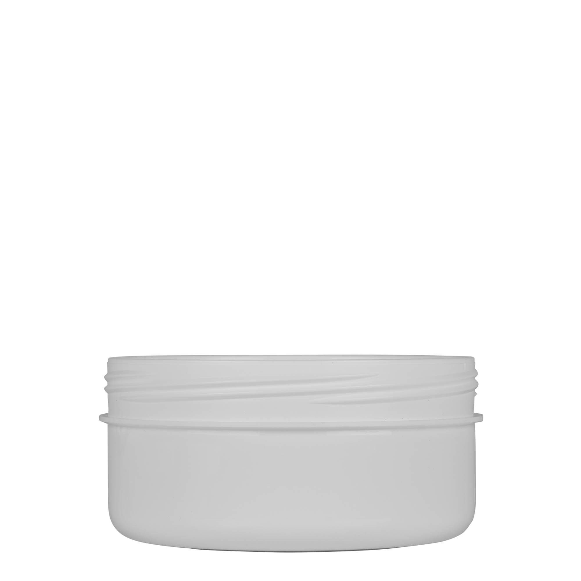 250 ml Kunststoffdose „White Line“, PP, weiß, Mündung: Schraubverschluss