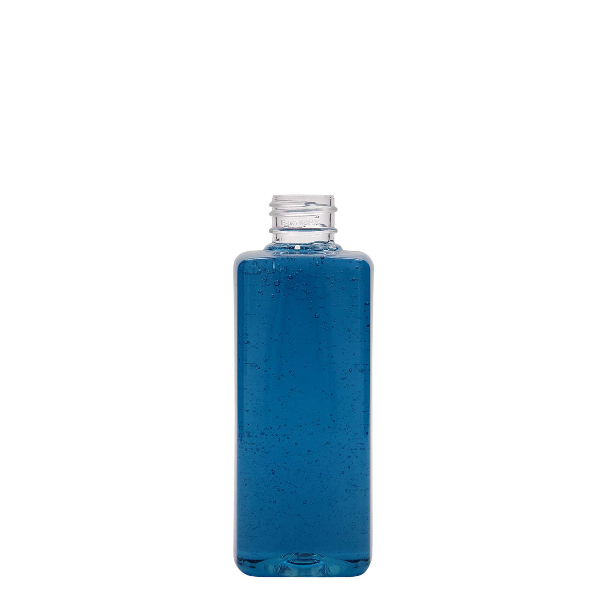 200 ml PET-Flasche „Karl“, quadratisch, Kunststoff, Mündung:  24/410