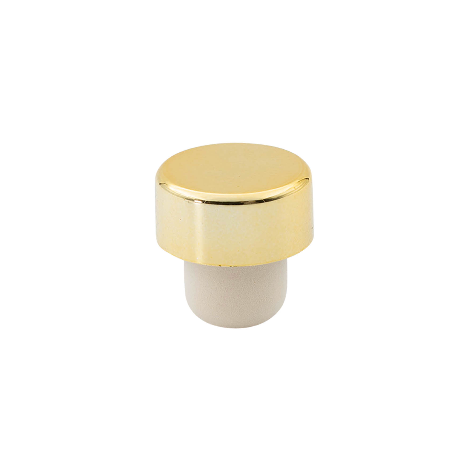 Griffkorken 19 mm, Kunststoff, gold, für Mündung: Kork Griffkorken 19 mm, Kunststoff, gold, für Mündung: Kork