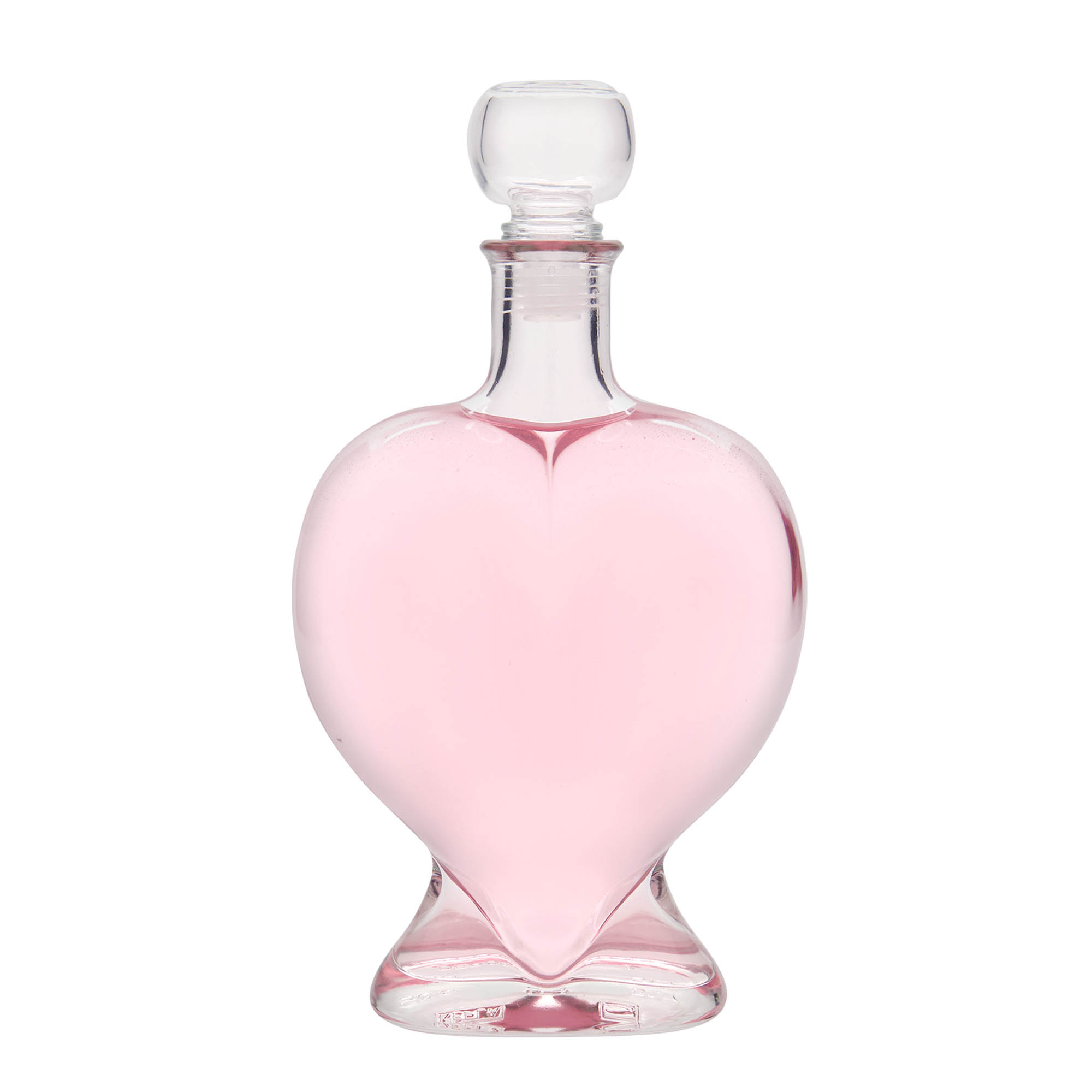 500 ml Glasflasche 'Herz', Mündung: Kork 500 ml Glasflasche 'Herz', Mündung: Kork
