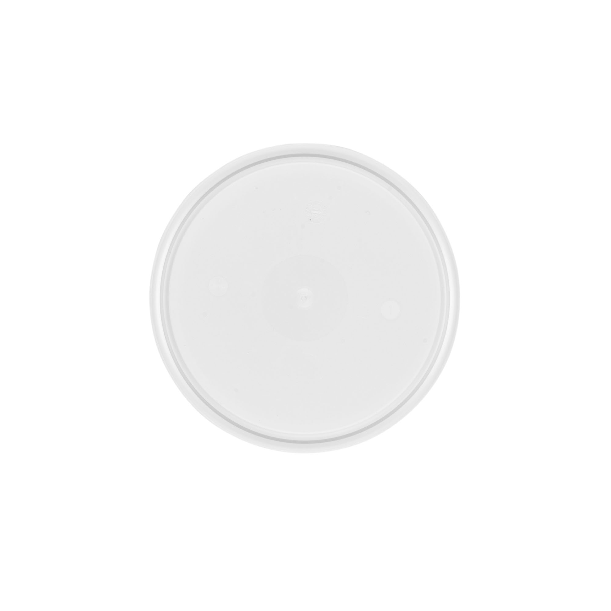 Deckel für 0,6 l Eimer, PP-Kunststoff, weiß Deckel für 0,6 l Eimer, PP-Kunststoff, weiß