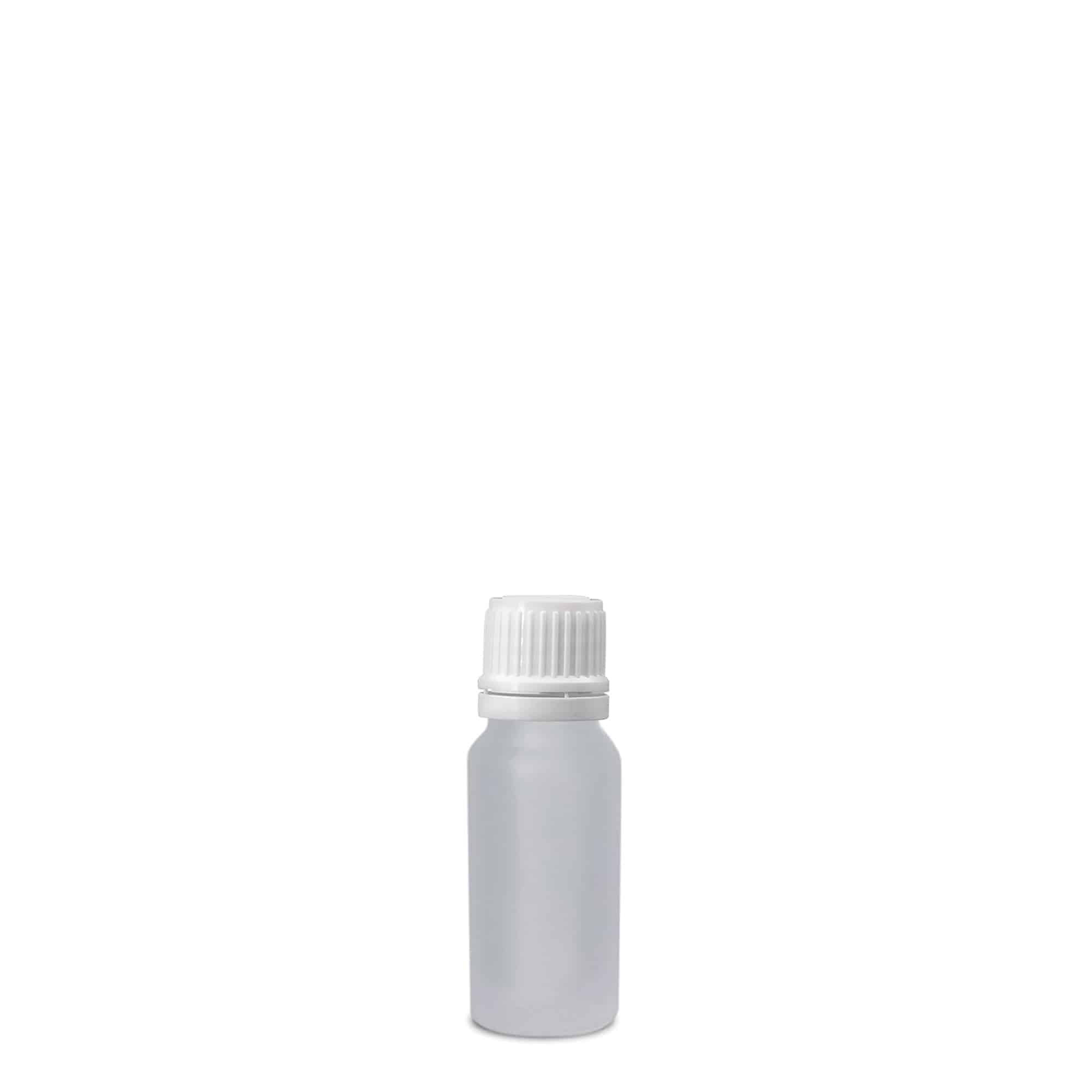 10 ml Medizinflasche, Glas, geeist, Mündung: DIN 18