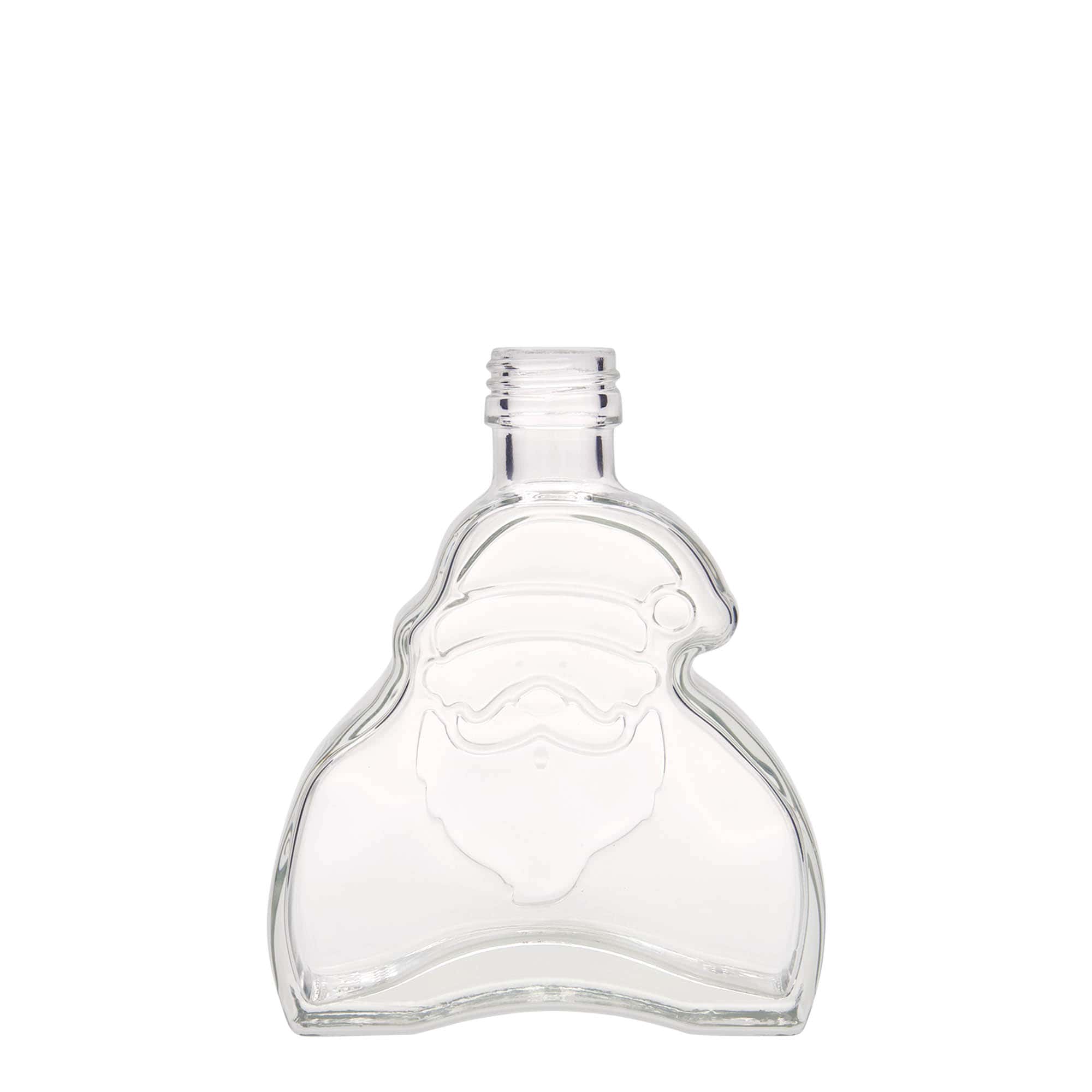 200 ml Glasflasche „Santa Claus“, Mündung: PP 28