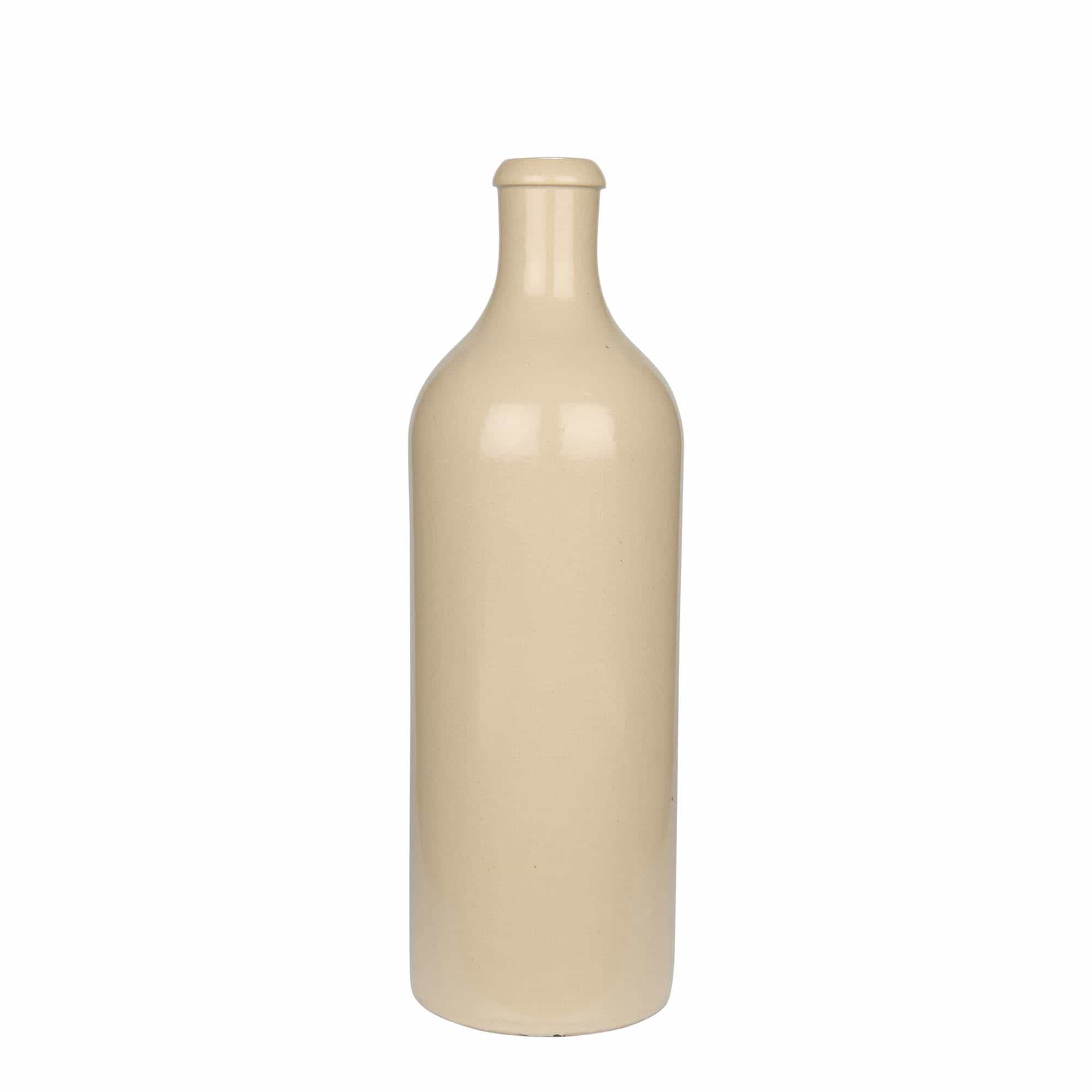 750 ml Tonkrug, Steinzeug, beige, Mündung: Kork 750 ml Tonkrug, Steinzeug, beige, Mündung: Kork