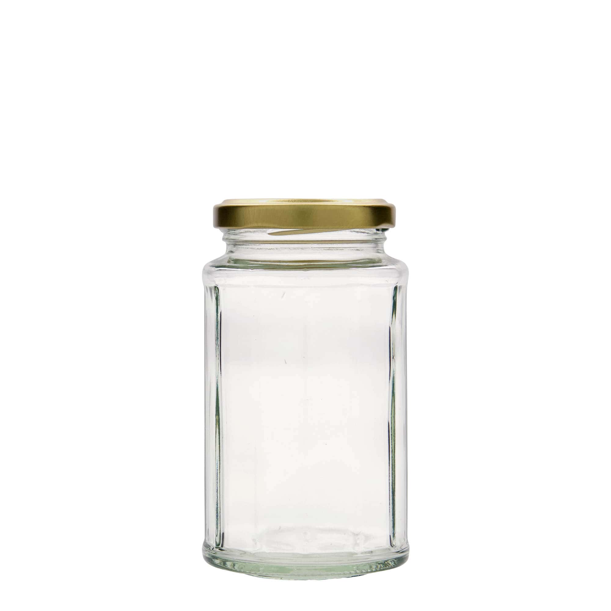 288 ml Mehrkantglas, zwölfeckig, Mündung: Twist-Off (TO 58) 288 ml Mehrkantglas, zwölfeckig, Mündung: Twist-Off (TO 58)