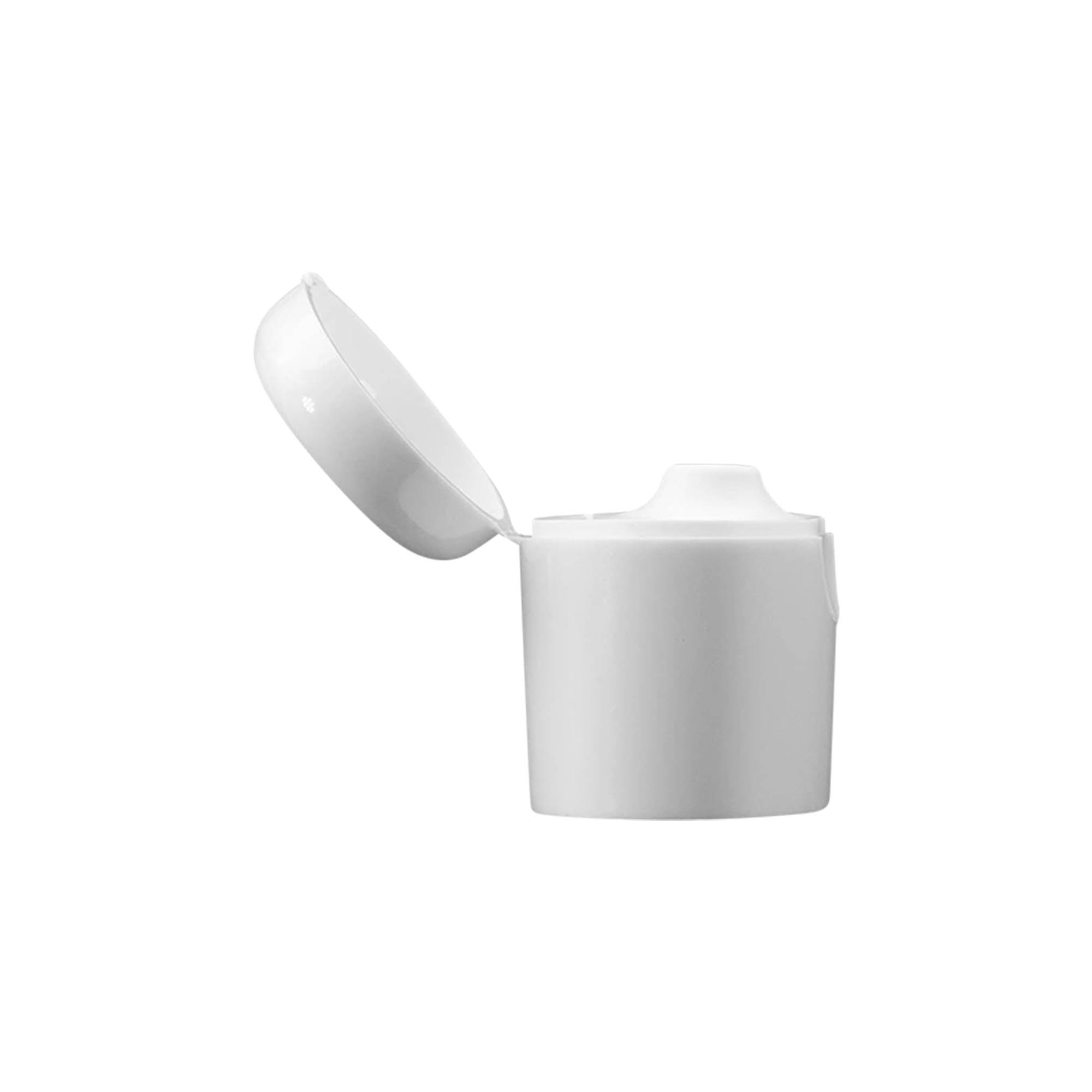 Schraubeckel Klappscharnier für 'Indy', Kunststoff, weiß Schraubeckel Klappscharnier für 'Indy', Kunststoff, weiß