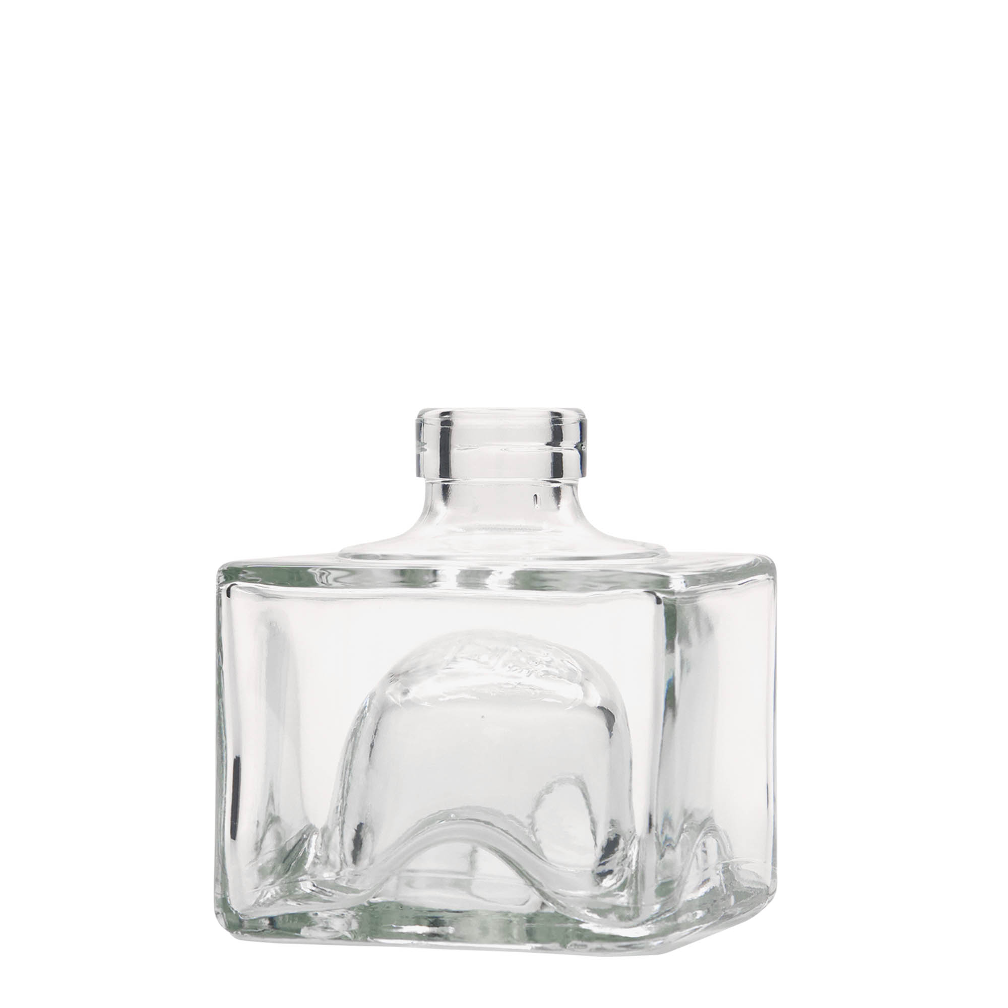 200 ml Glasflasche 'Cocolores', quadratisch, Mündung: Kork 200 ml Glasflasche 'Cocolores', quadratisch, Mündung: Kork