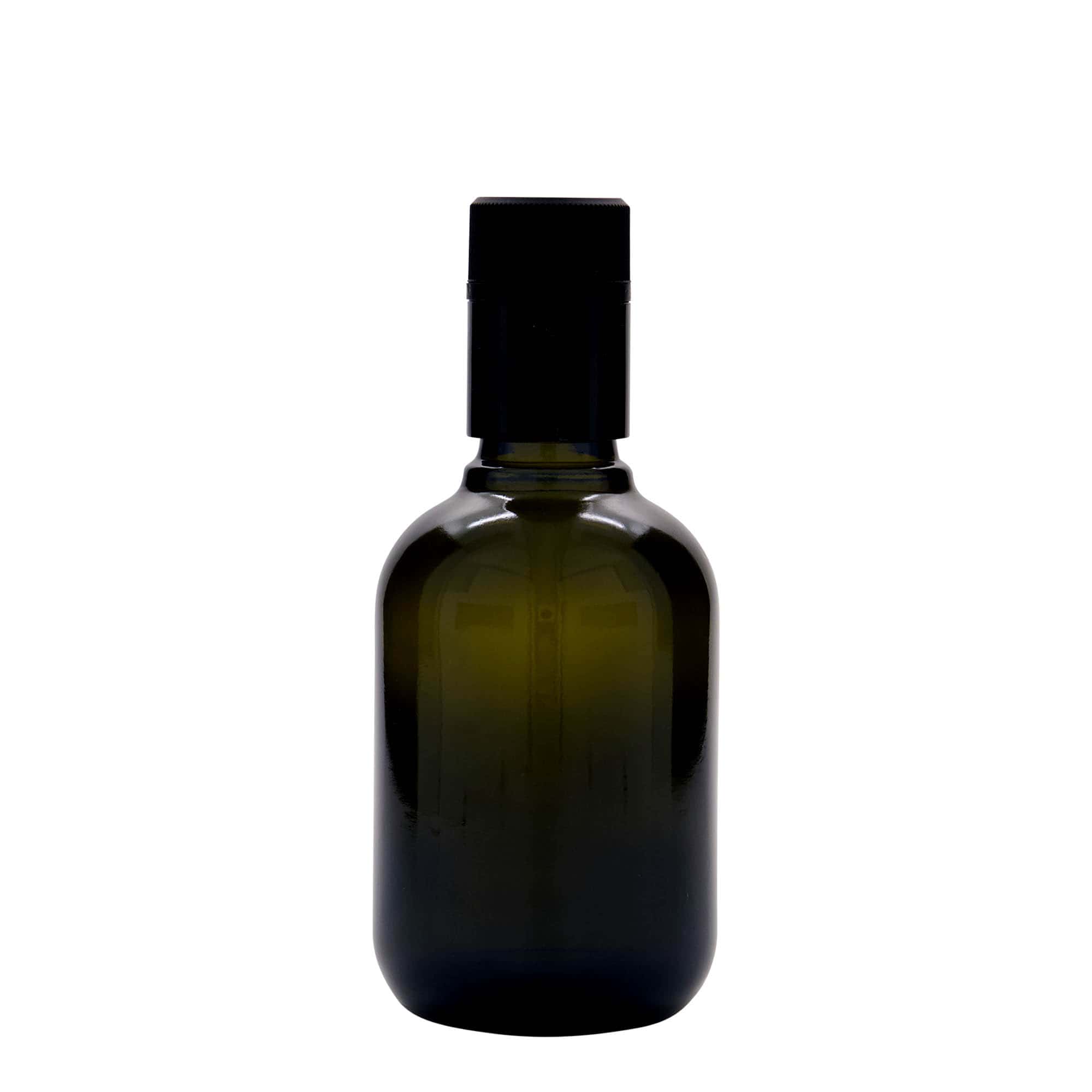 250 ml Essig-/Ölflasche „Biolio“, Glas, antikgrün, Mündung: DOP