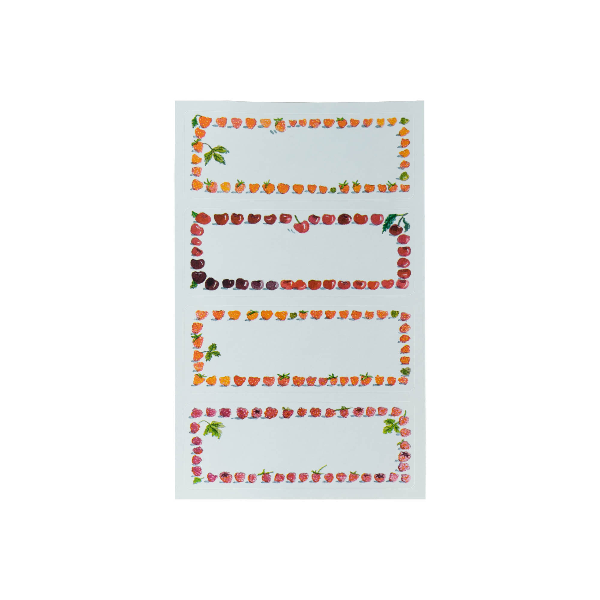 Zweckform Etiketten 'Frucht-Rahmen', rechteckig, Papier, mehrfarbig Zweckform Etiketten 'Frucht-Rahmen', rechteckig, Papier, mehrfarbig