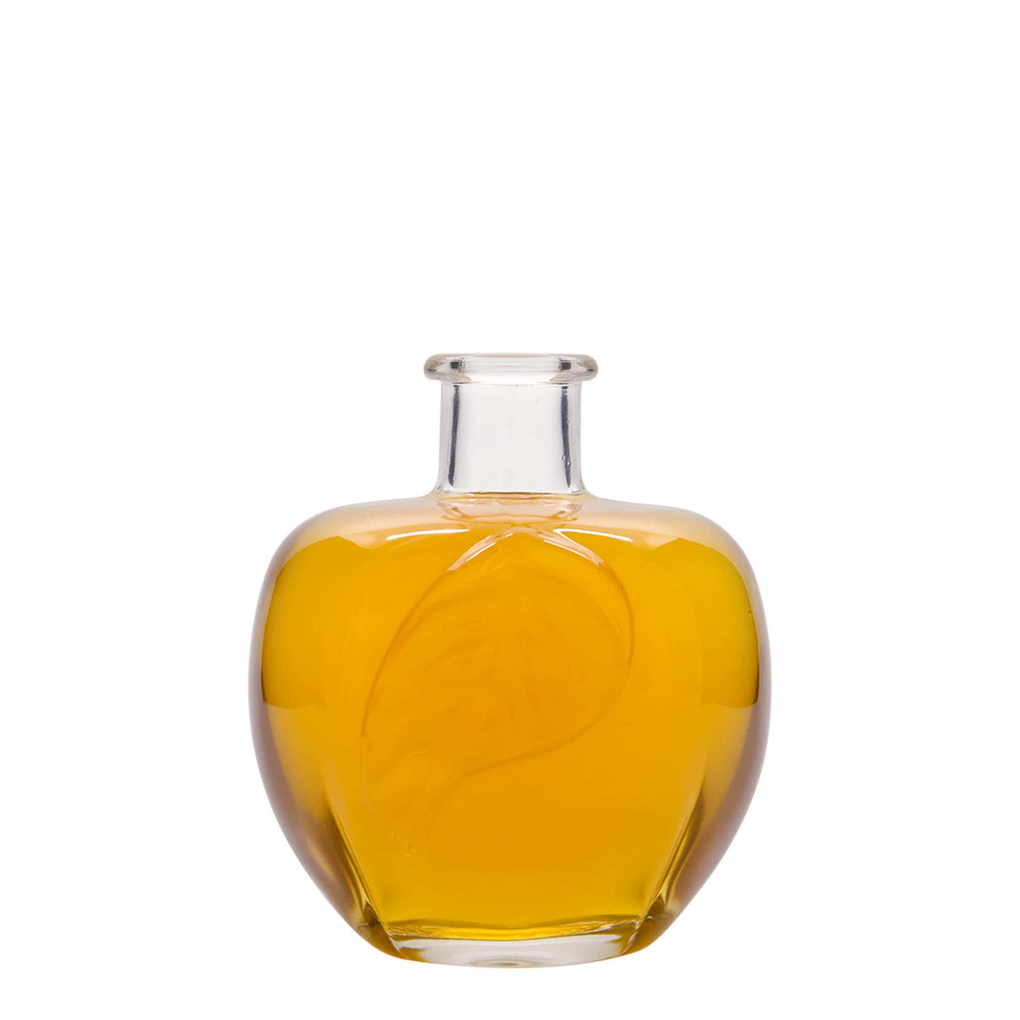 350 ml Glasflasche 'Apfel', Mündung: Kork 350 ml Glasflasche 'Apfel', Mündung: Kork