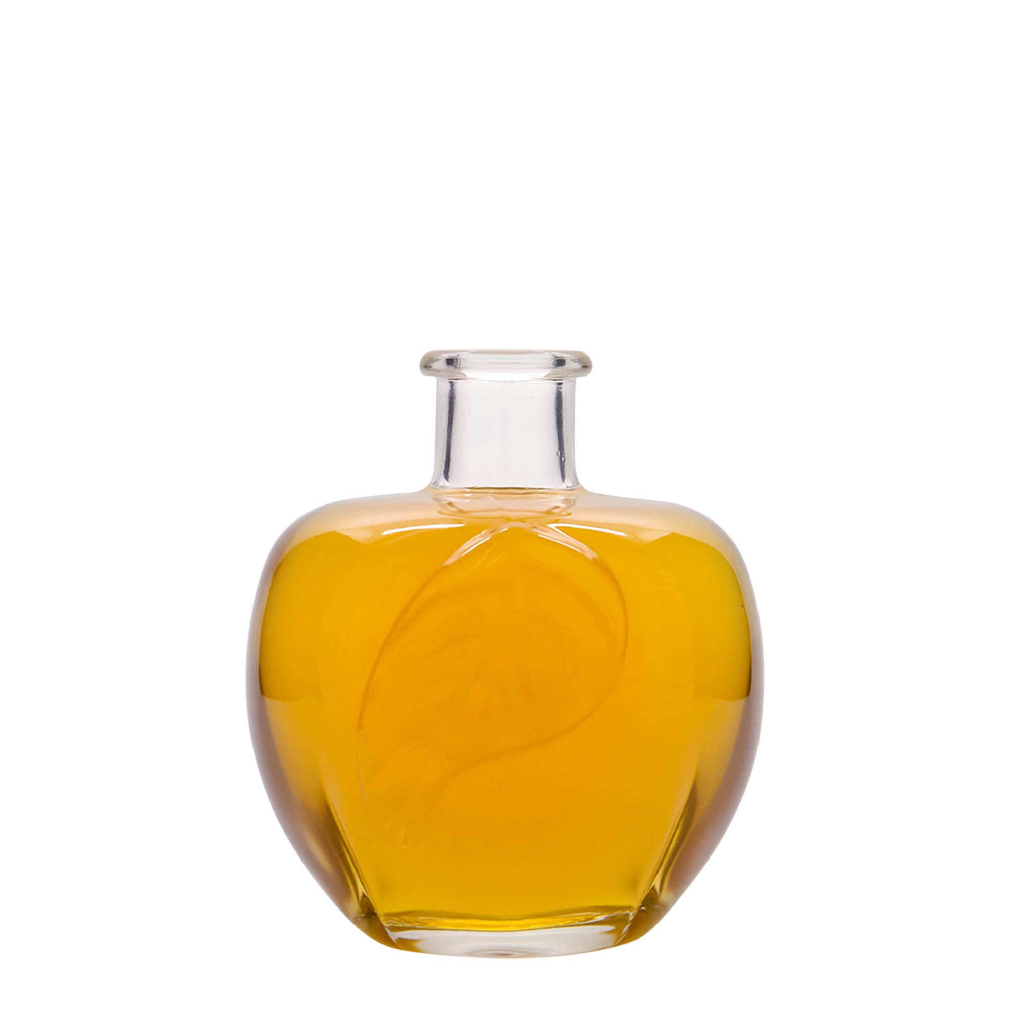350 ml Glasflasche 'Apfel', Mündung: Kork 350 ml Glasflasche 'Apfel', Mündung: Kork