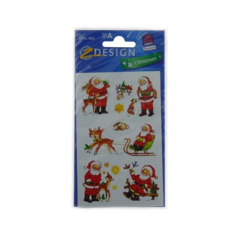Zweckform Sticker 'Weihnachtsmann', Papier, mehrfarbig Zweckform Sticker 'Weihnachtsmann', Papier, mehrfarbig