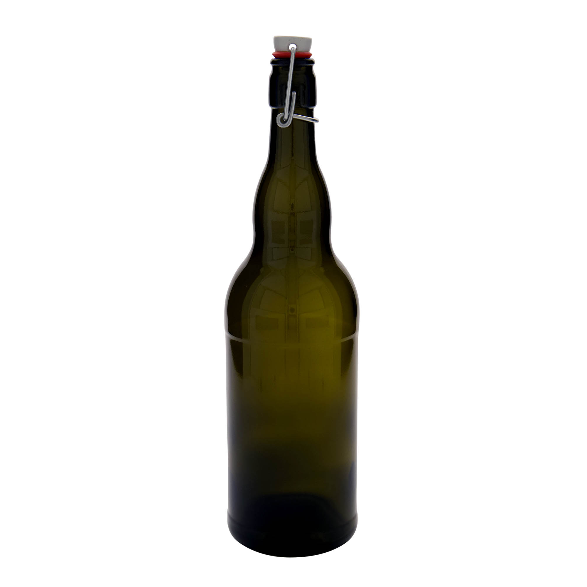 1.000 ml Bierflasche Belgien, Glas, antikgrün, Mündung: Bügelverschluss 1.000 ml Bierflasche Belgien, Glas, antikgrün, Mündung: Bügelverschluss