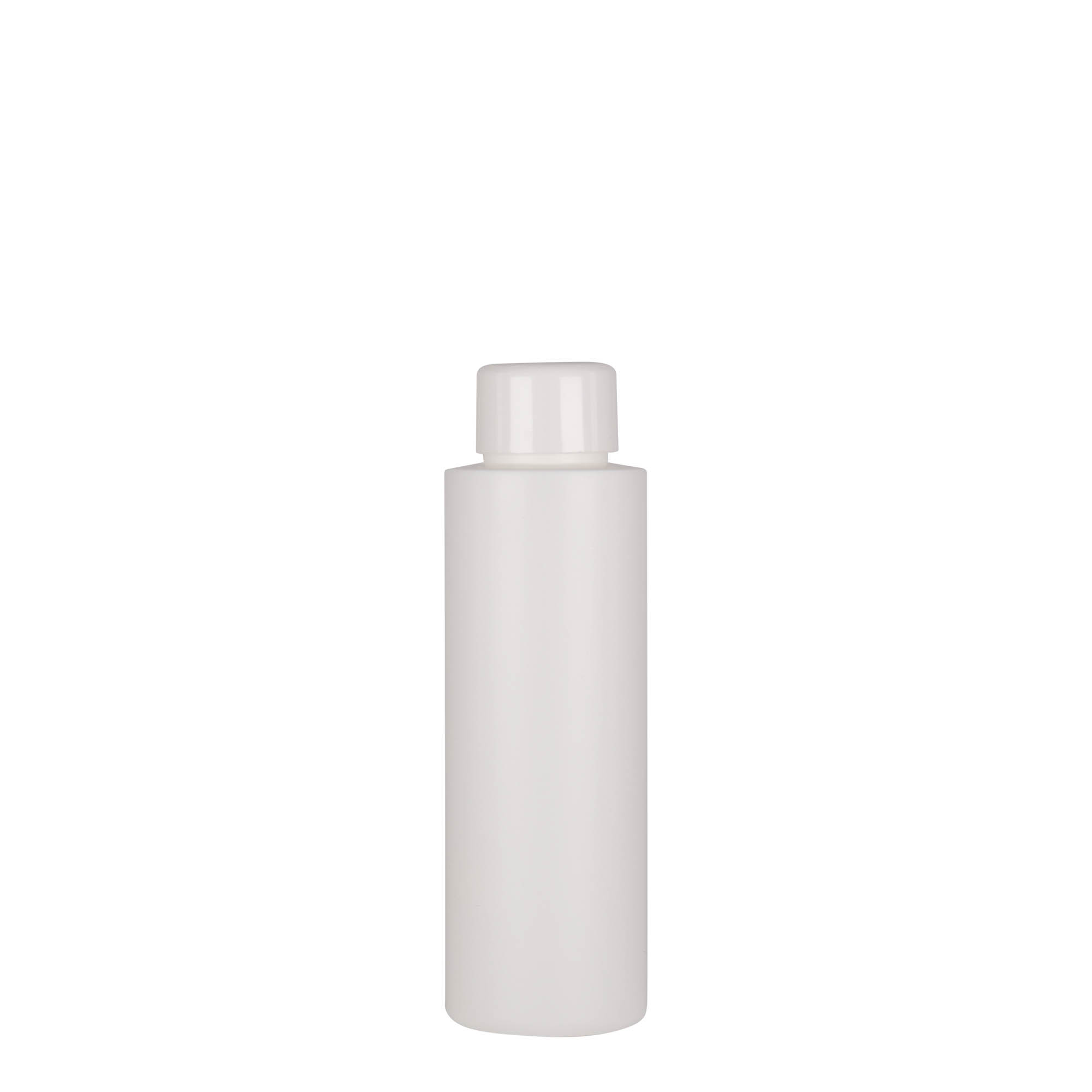 100 ml Kunststoffflasche 'Pipe', HDPE, weiß, Mündung: 24/410