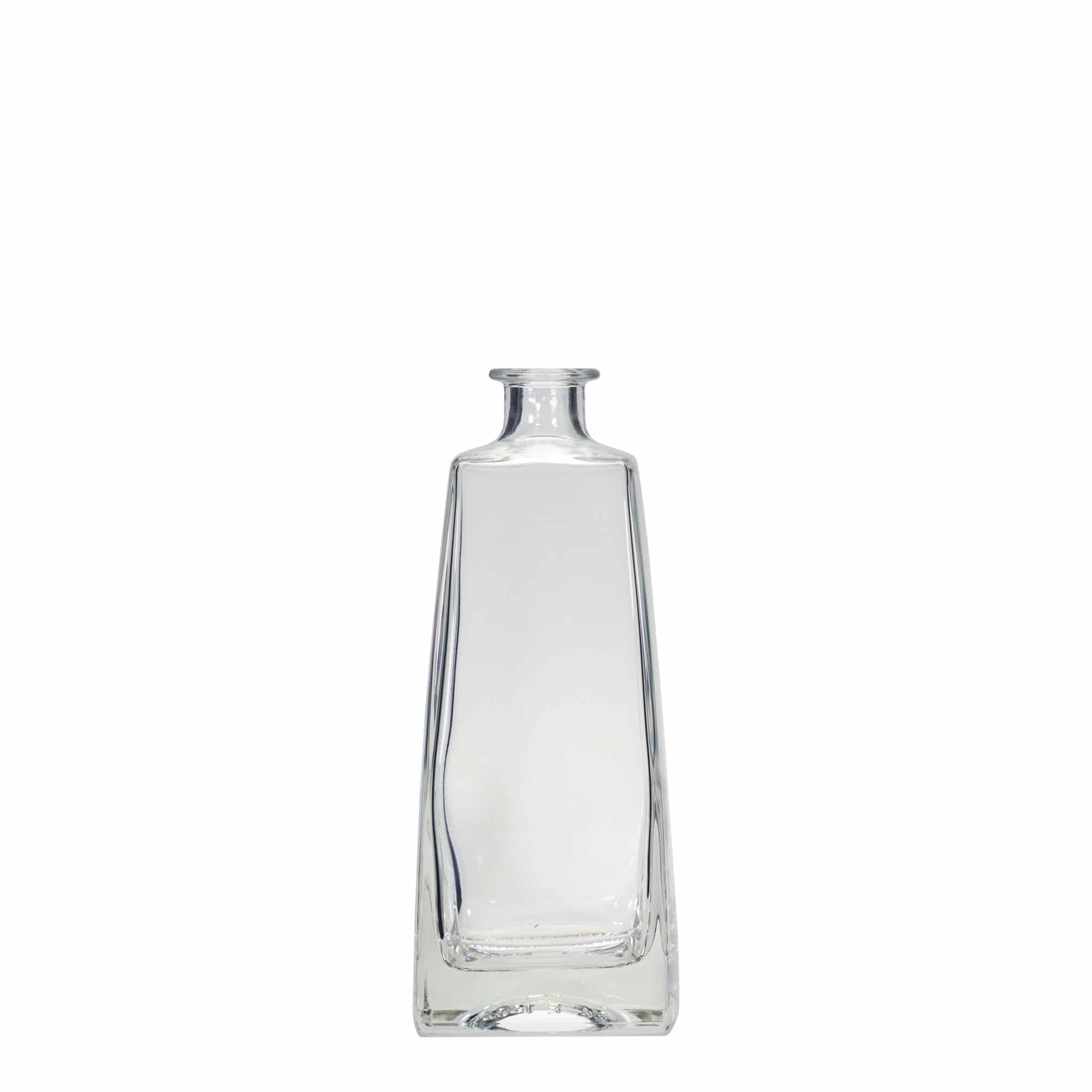 700 ml Glasflasche 'Timmy', rechteckig, Mündung: Kork