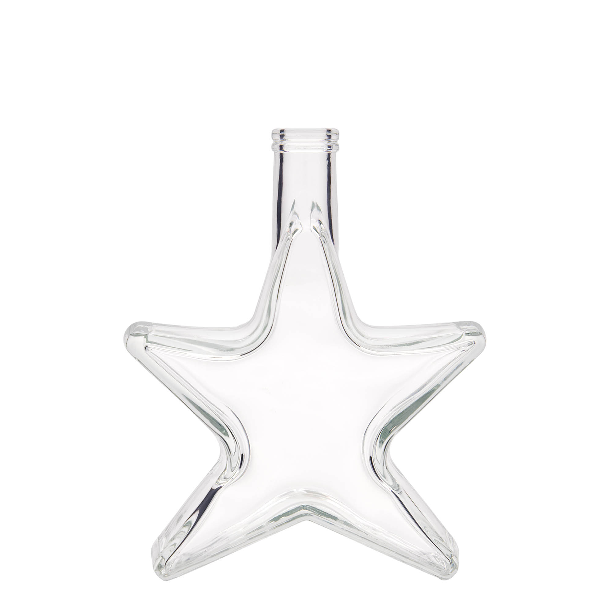 350 ml Glasflasche 'Stern', Mündung: Kork 350 ml Glasflasche 'Stern', Mündung: Kork
