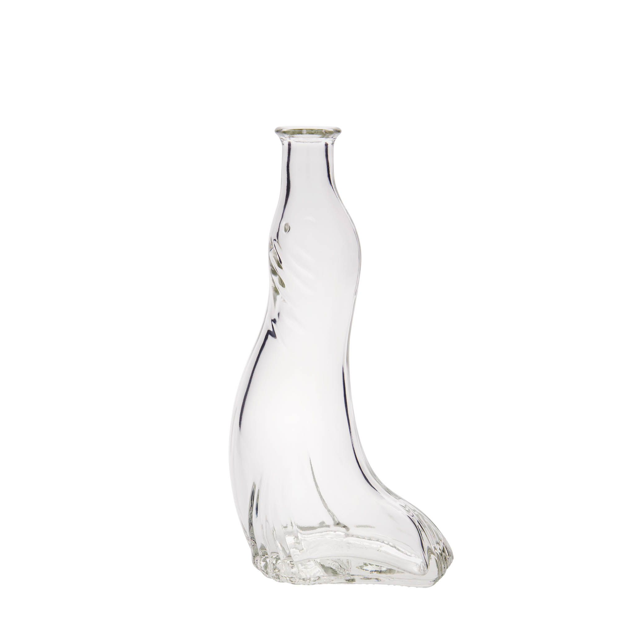 200 ml Glasflasche 'Seehund', Mündung: Kork