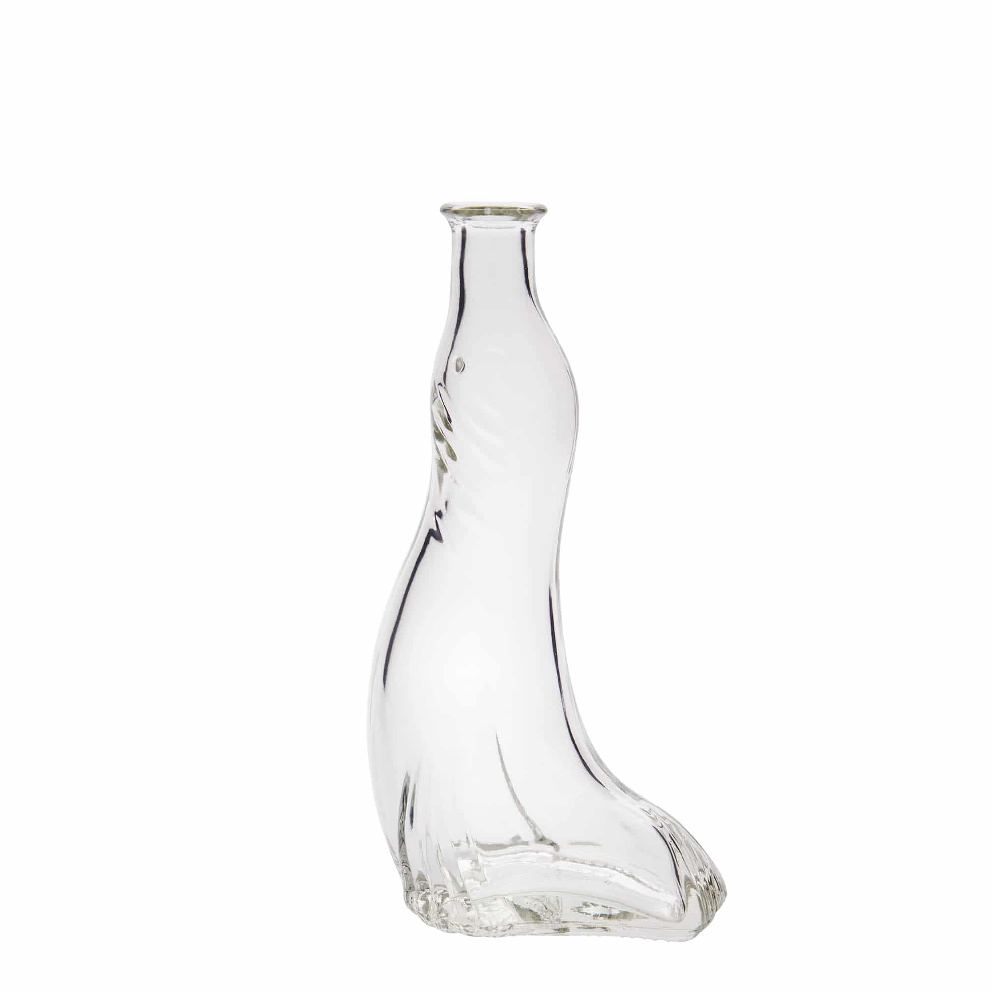 200 ml Glasflasche „Seehund“, Mündung: Kork