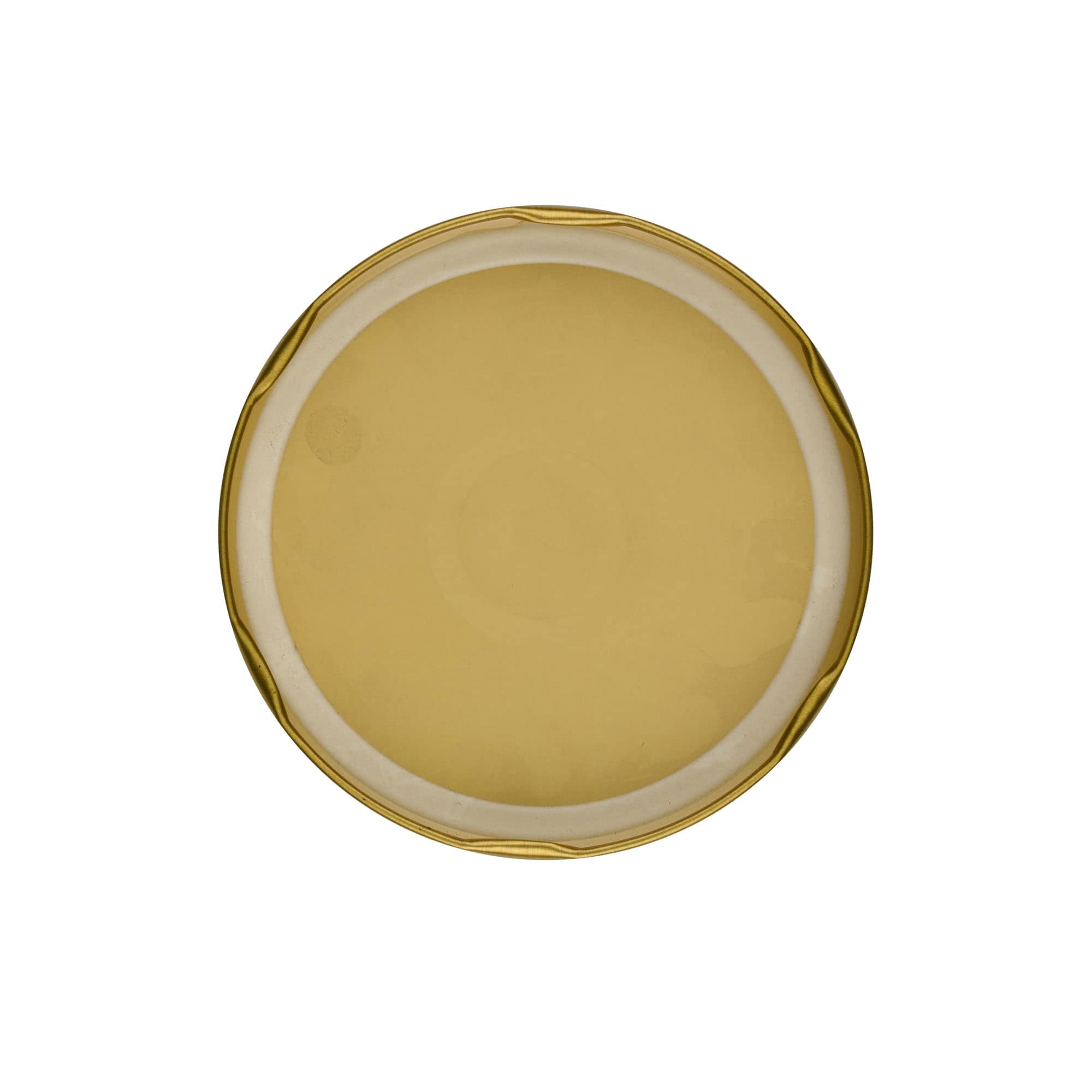 Twist-Off-Deckel, Weißblech, gold, für Mündung: TO 100 Twist-Off-Deckel, Weißblech, gold, für Mündung: TO 100