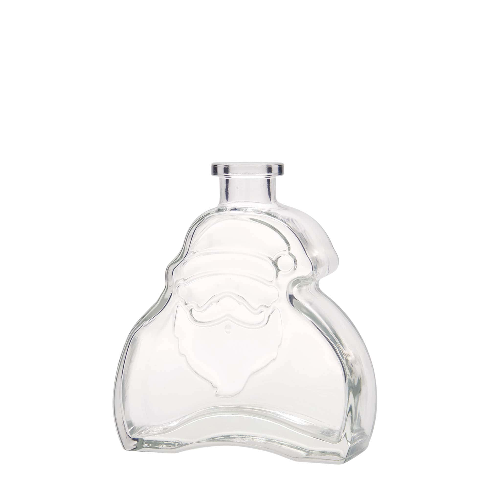 200 ml Glasflasche 'Santa Claus', Mündung: Kork 200 ml Glasflasche 'Santa Claus', Mündung: Kork
