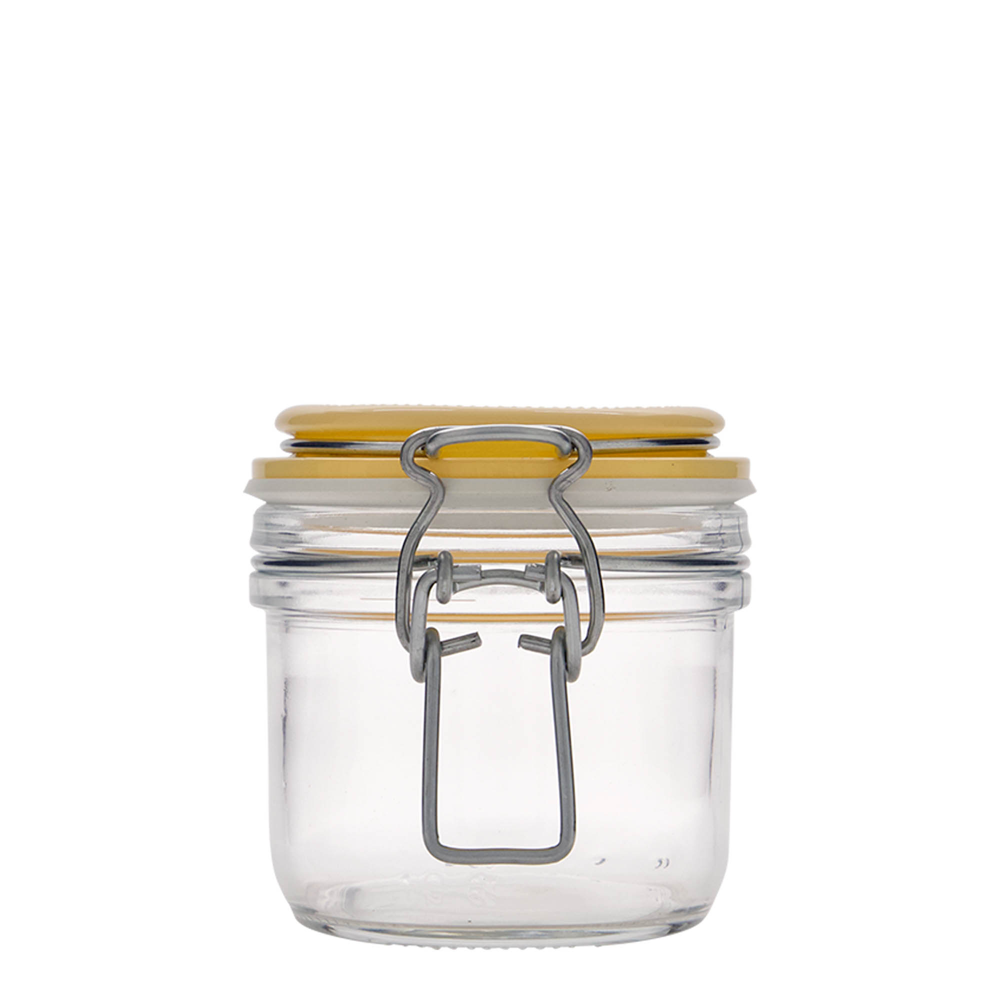 200 ml Drahtbügelglas „Fido“, gelb, Mündung: Drahtbügelverschluss