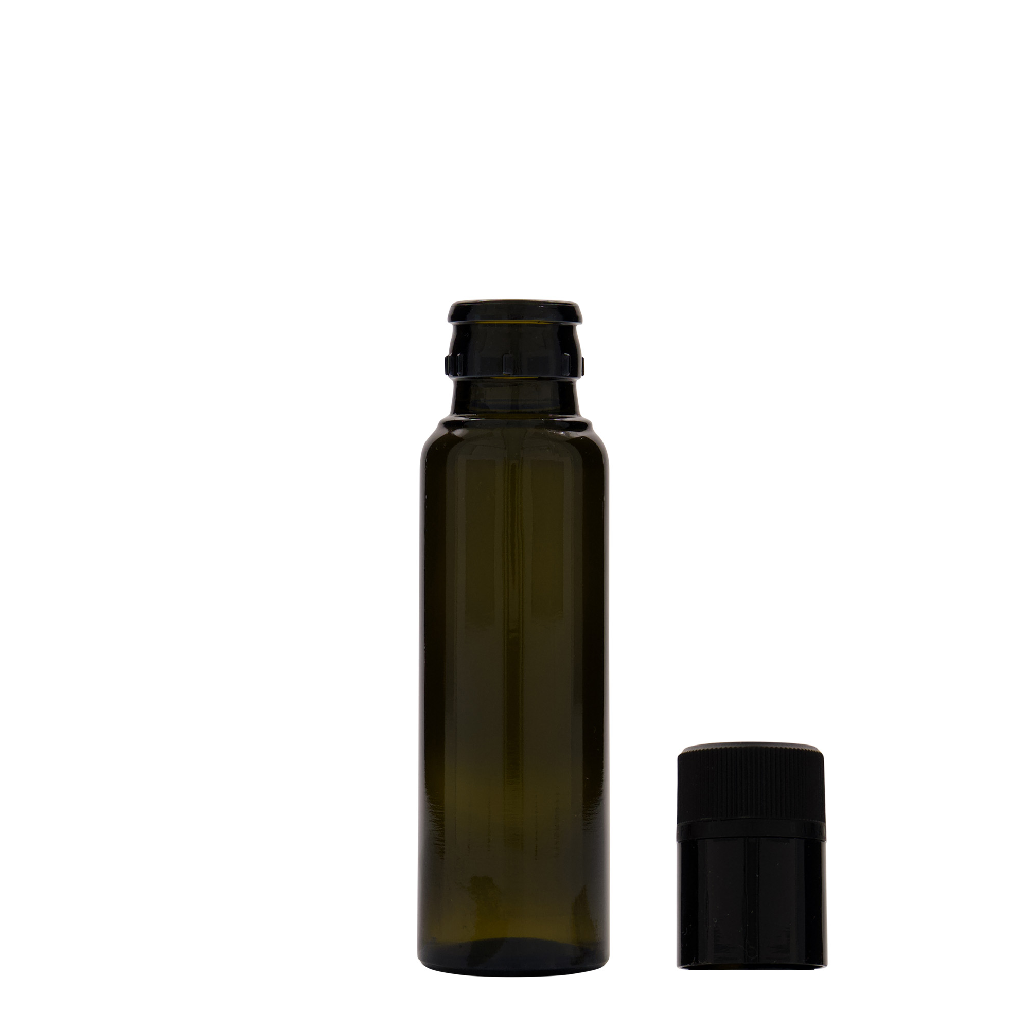 100 ml Essig-/Ölflasche 'Willy New', Glas, antikgrün, Mündung: DOP 100 ml Essig-/Ölflasche 'Willy New', Glas, antikgrün, Mündung: DOP