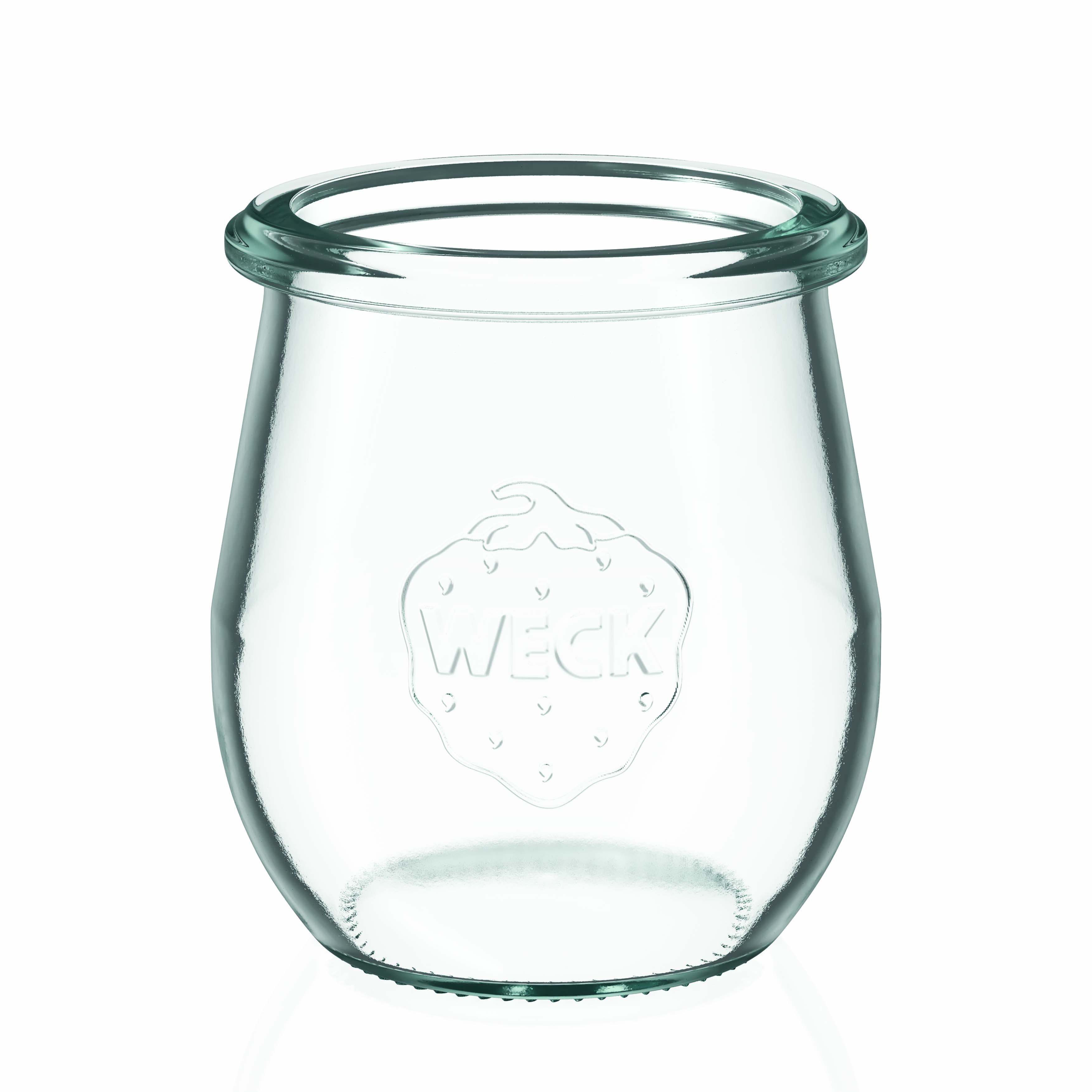 12x 220 ml WECK-Tulpenglas mit Glasdeckel RR 60