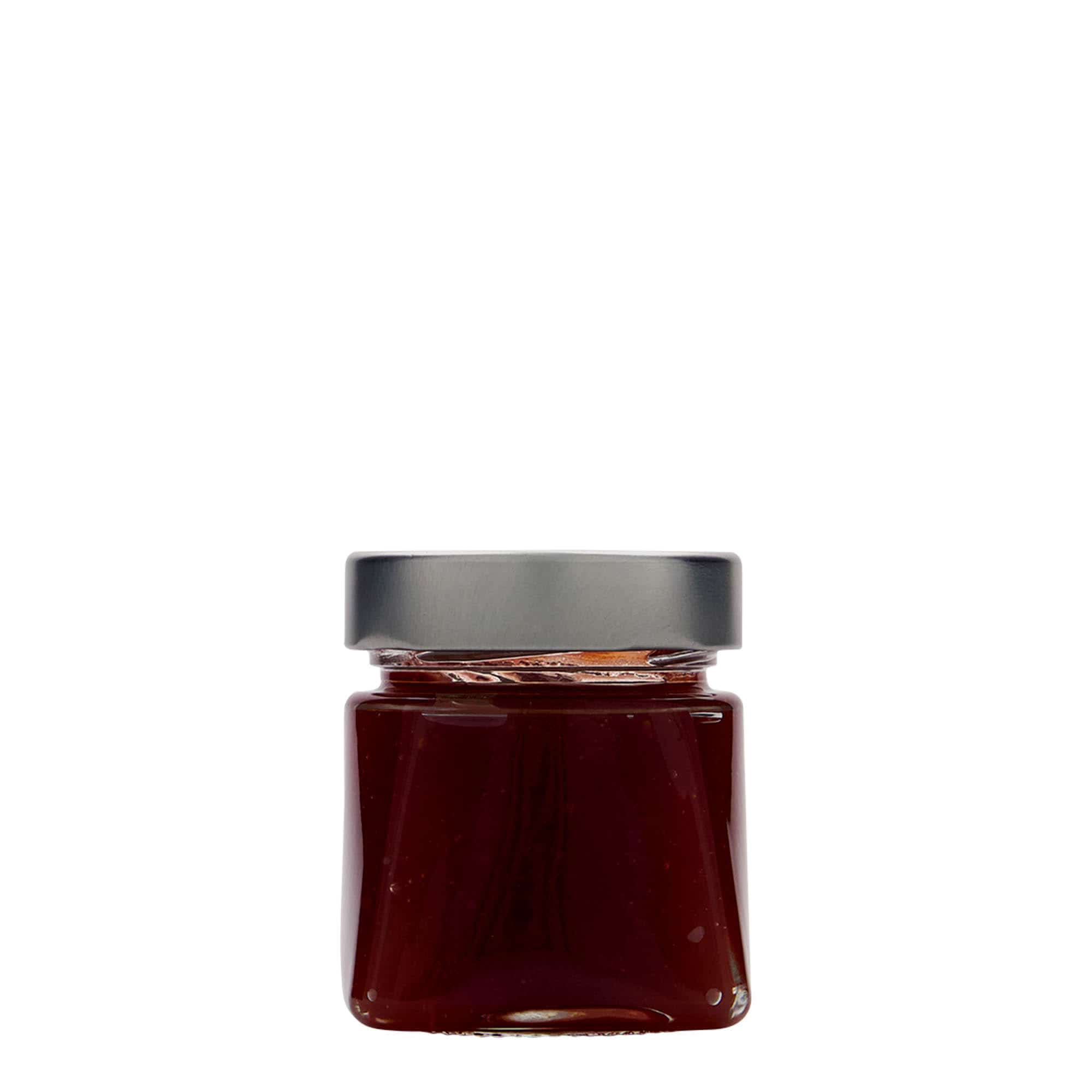 106 ml Vierkantglas 'Luxor', Mündung: Deep-Twist-Off (DTO 58)