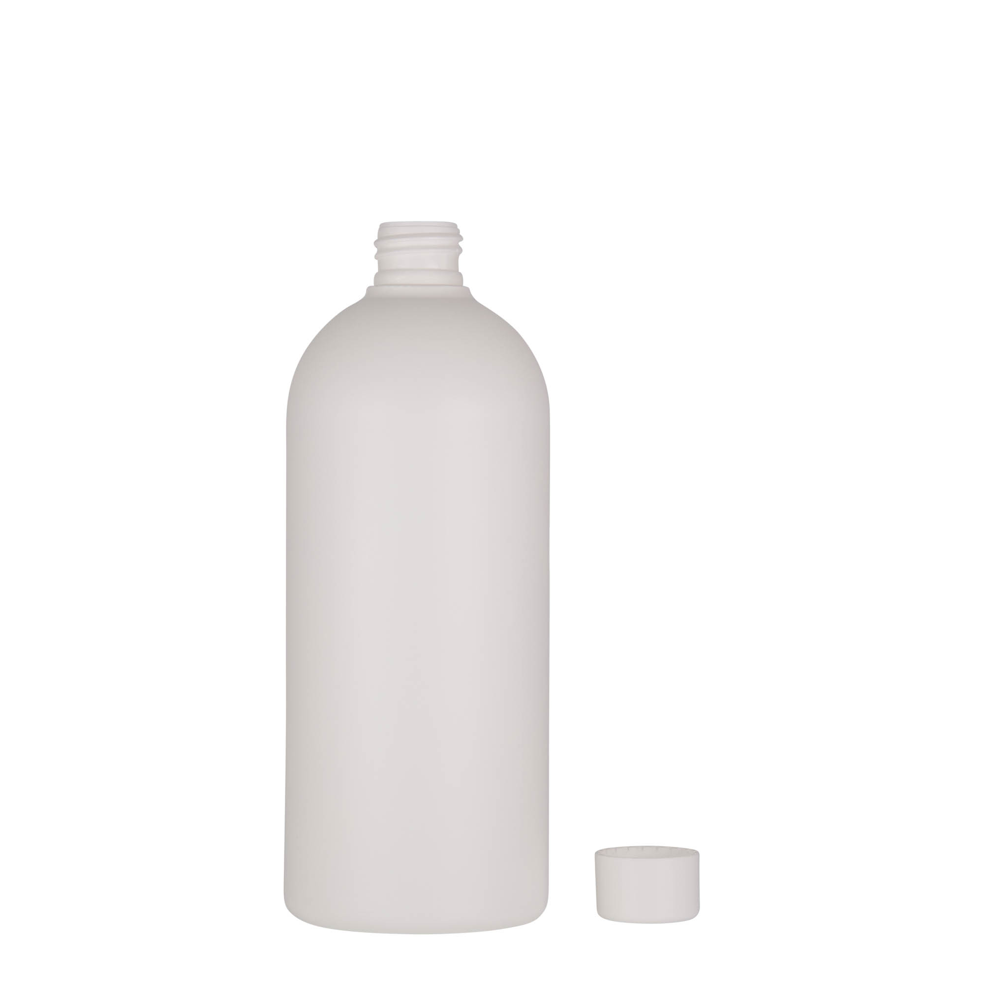 500 ml Kunststoffflasche „Tuffy“, HDPE, weiß, Mündung:  24/410