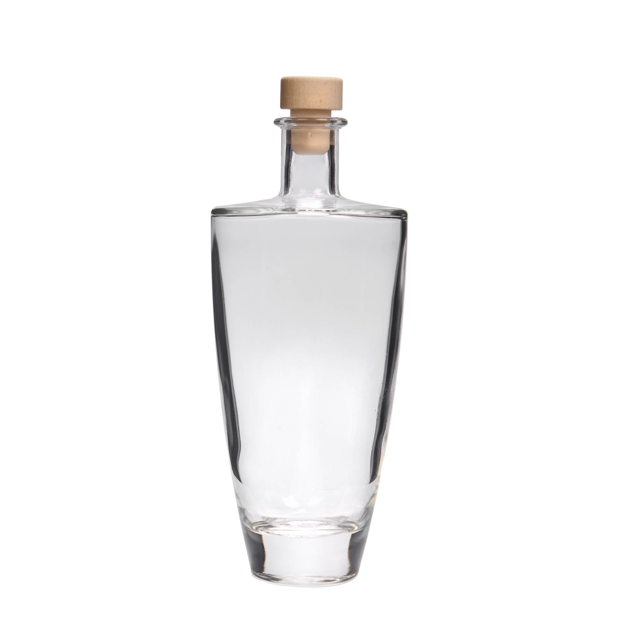 500 ml Glasflasche 'Vanessa', oval, Mündung: Kork
